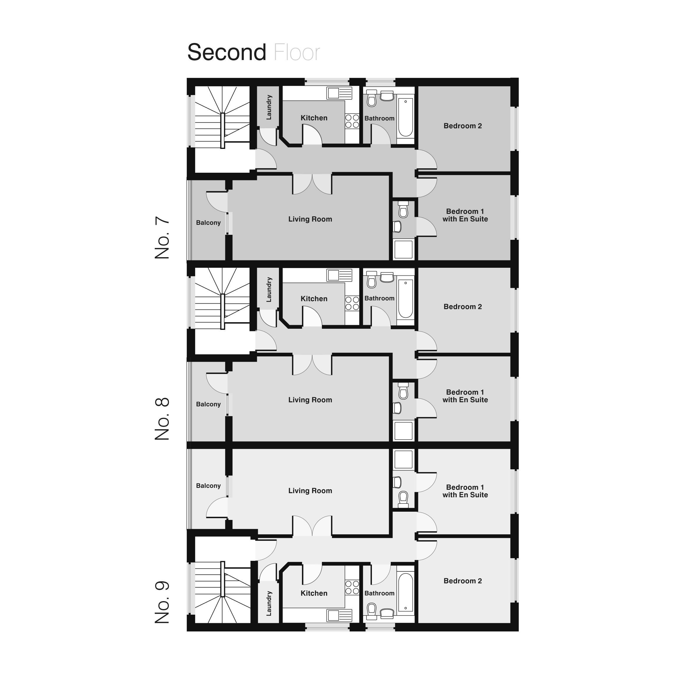 Floorplans For Main Street, Hanworth