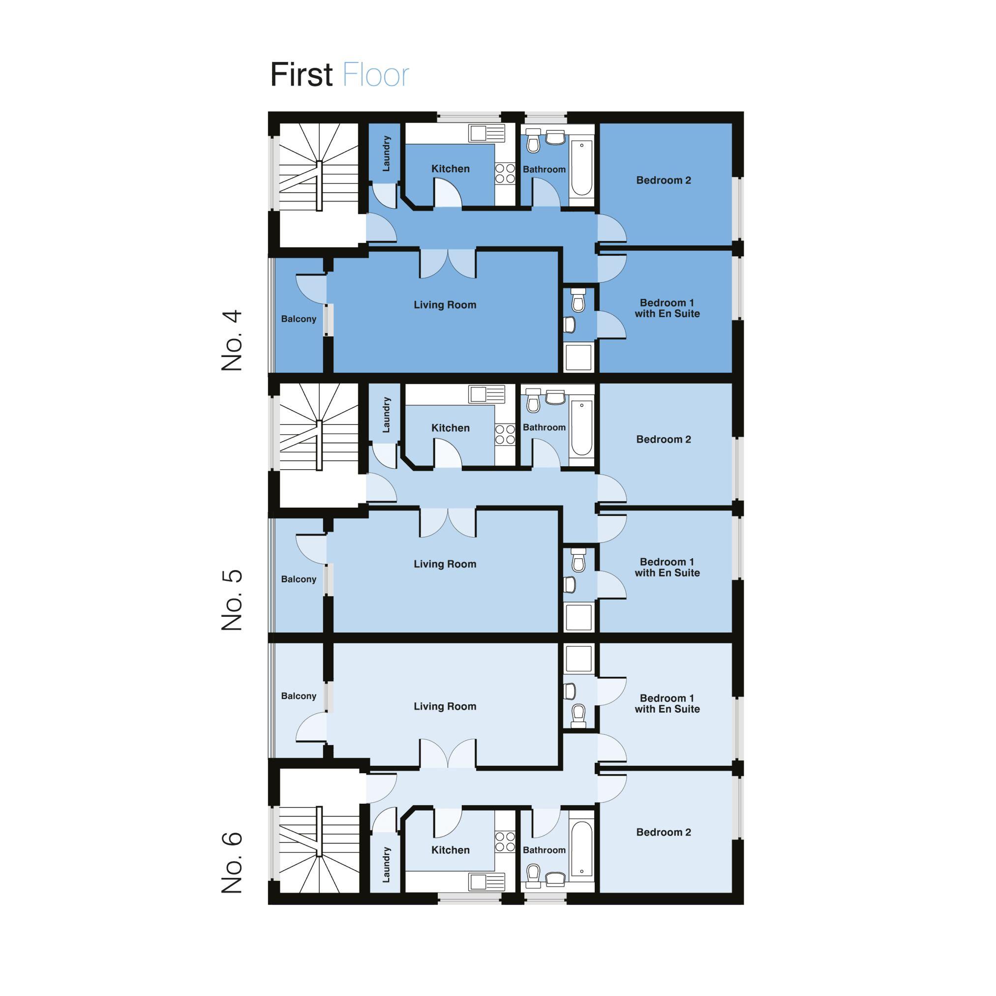 Floorplans For Main Street, Hanworth
