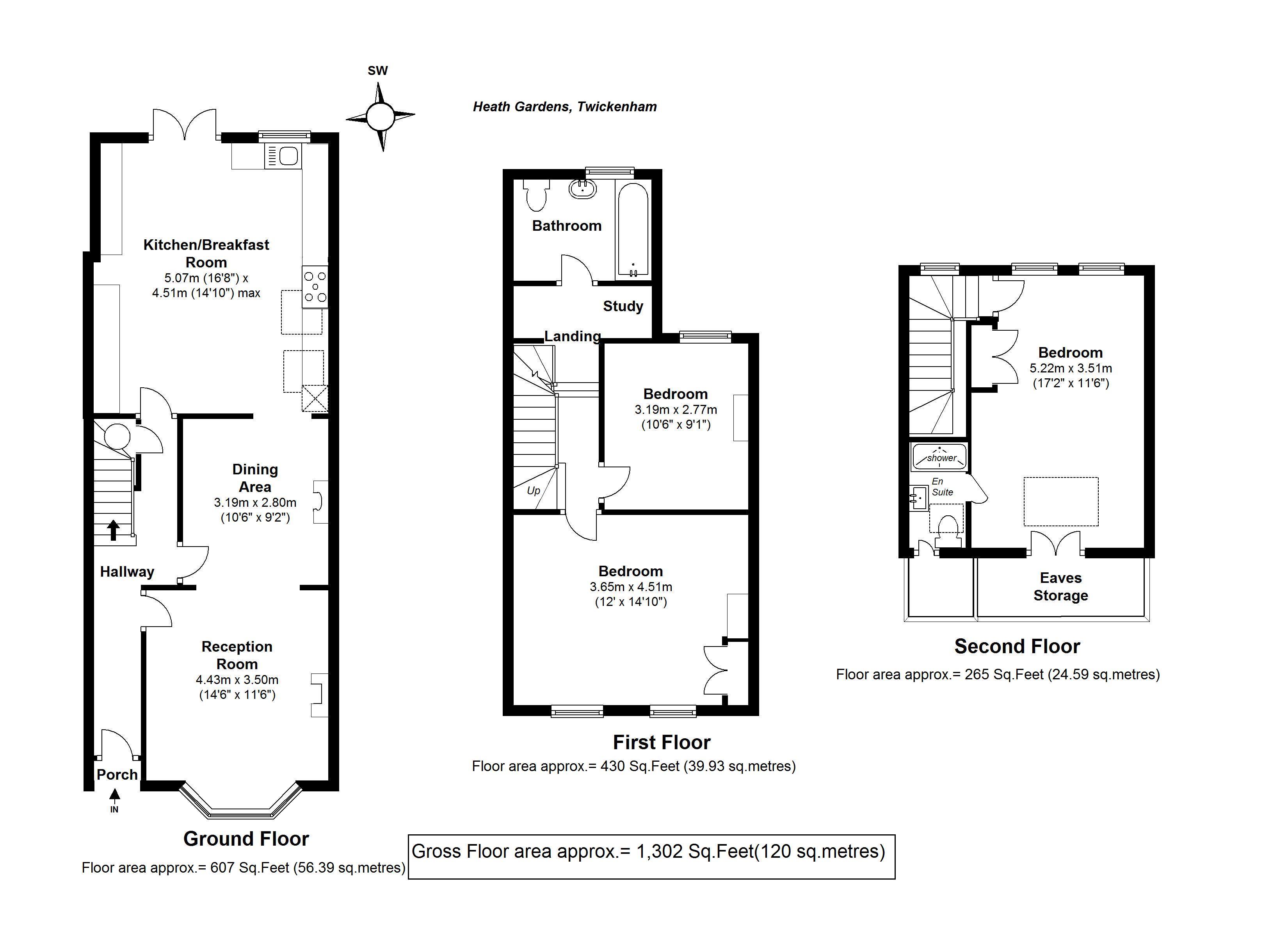 Floorplans For Heath Gardens, Strawberry Hill
