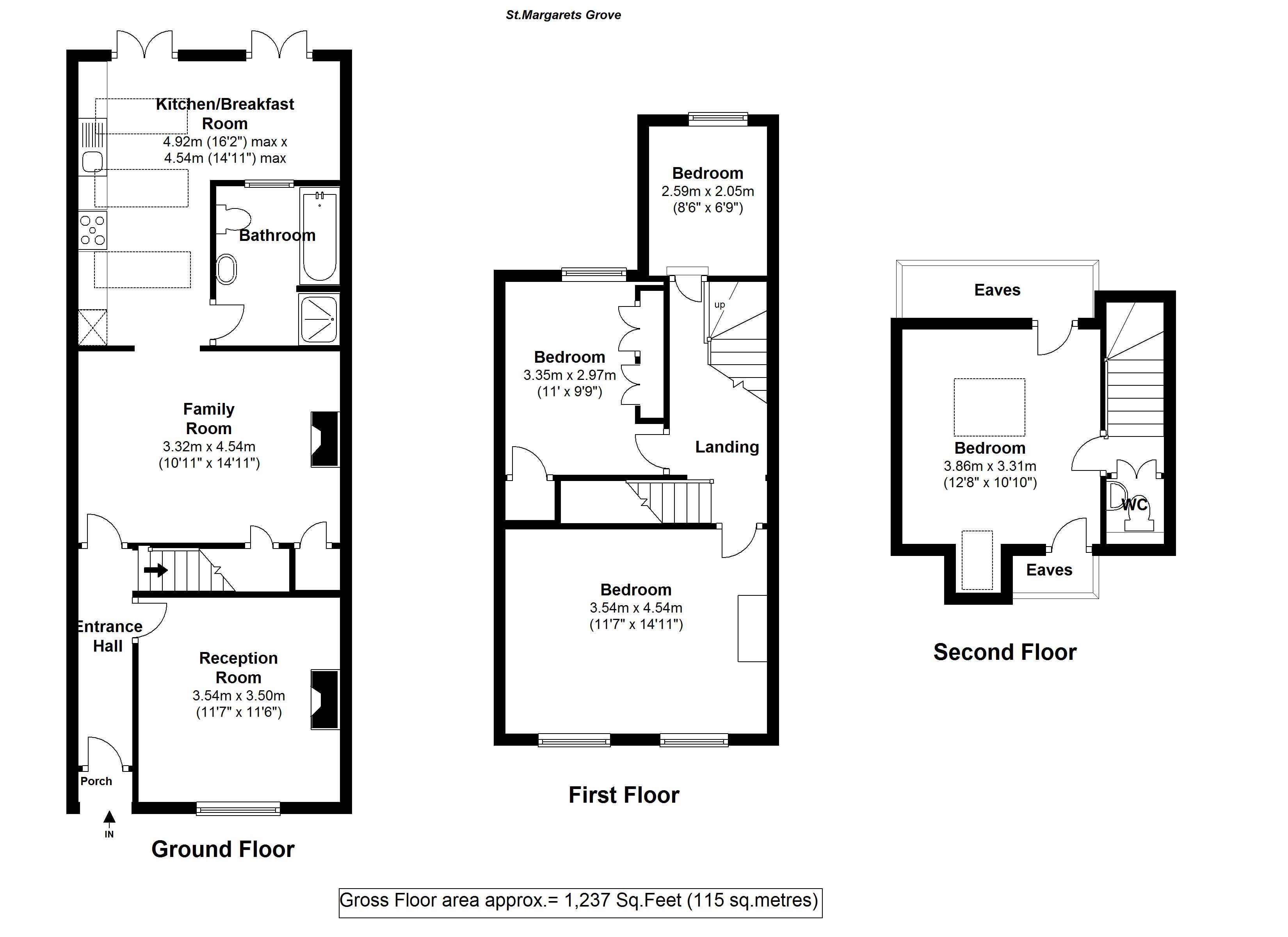 Floorplans For St Margarets Grove, St Margarets