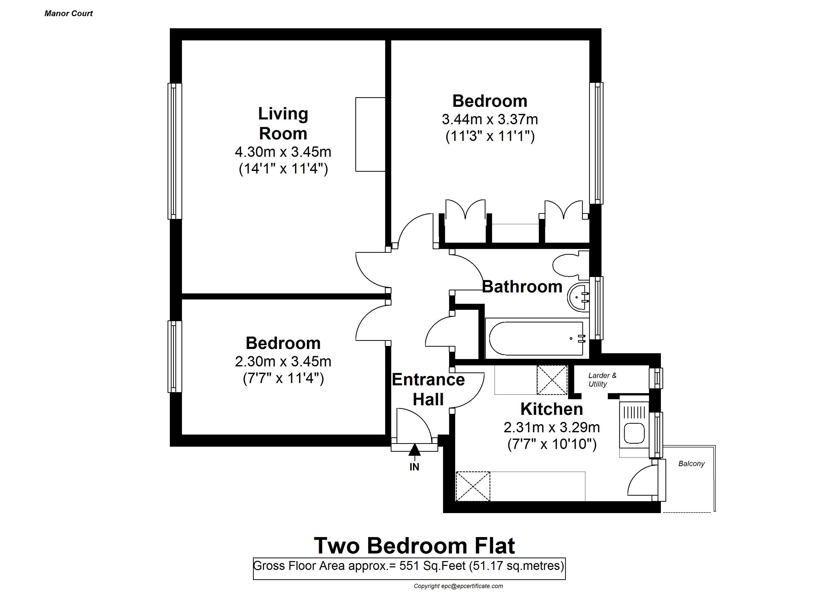 Floorplans For Manor Road, Twickenham