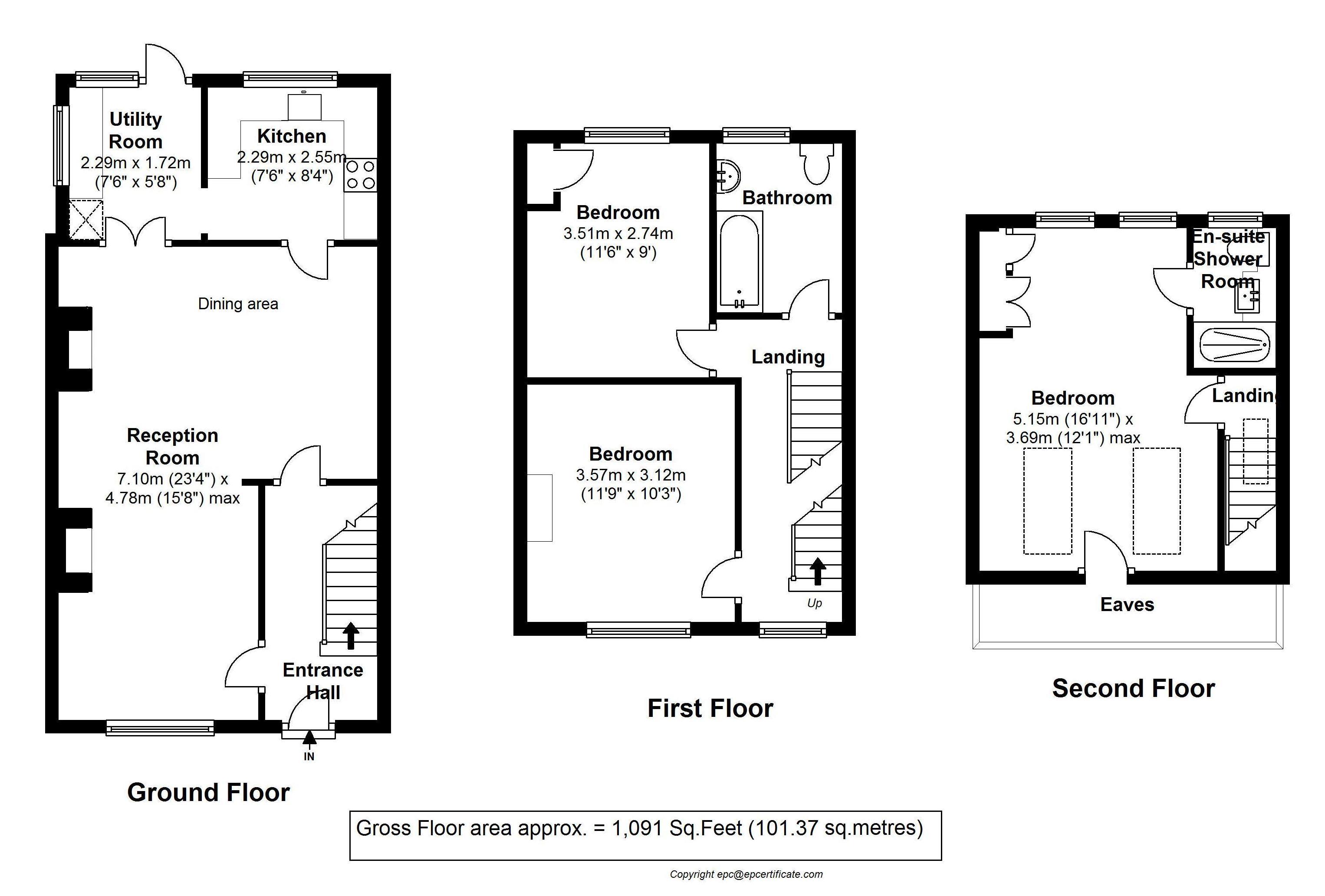 Floorplans For Lion Road, Twickenham