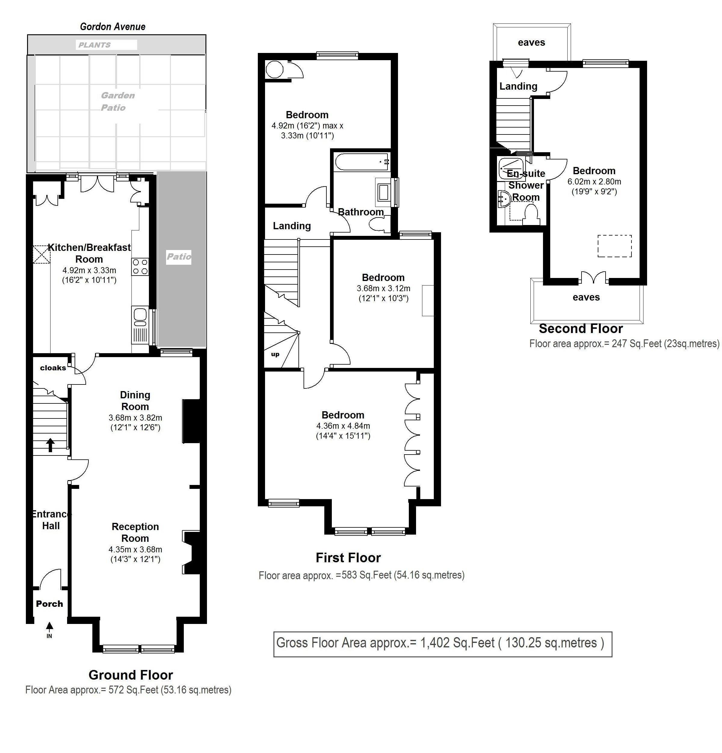 Floorplans For Gordon Avenue, St Margarets