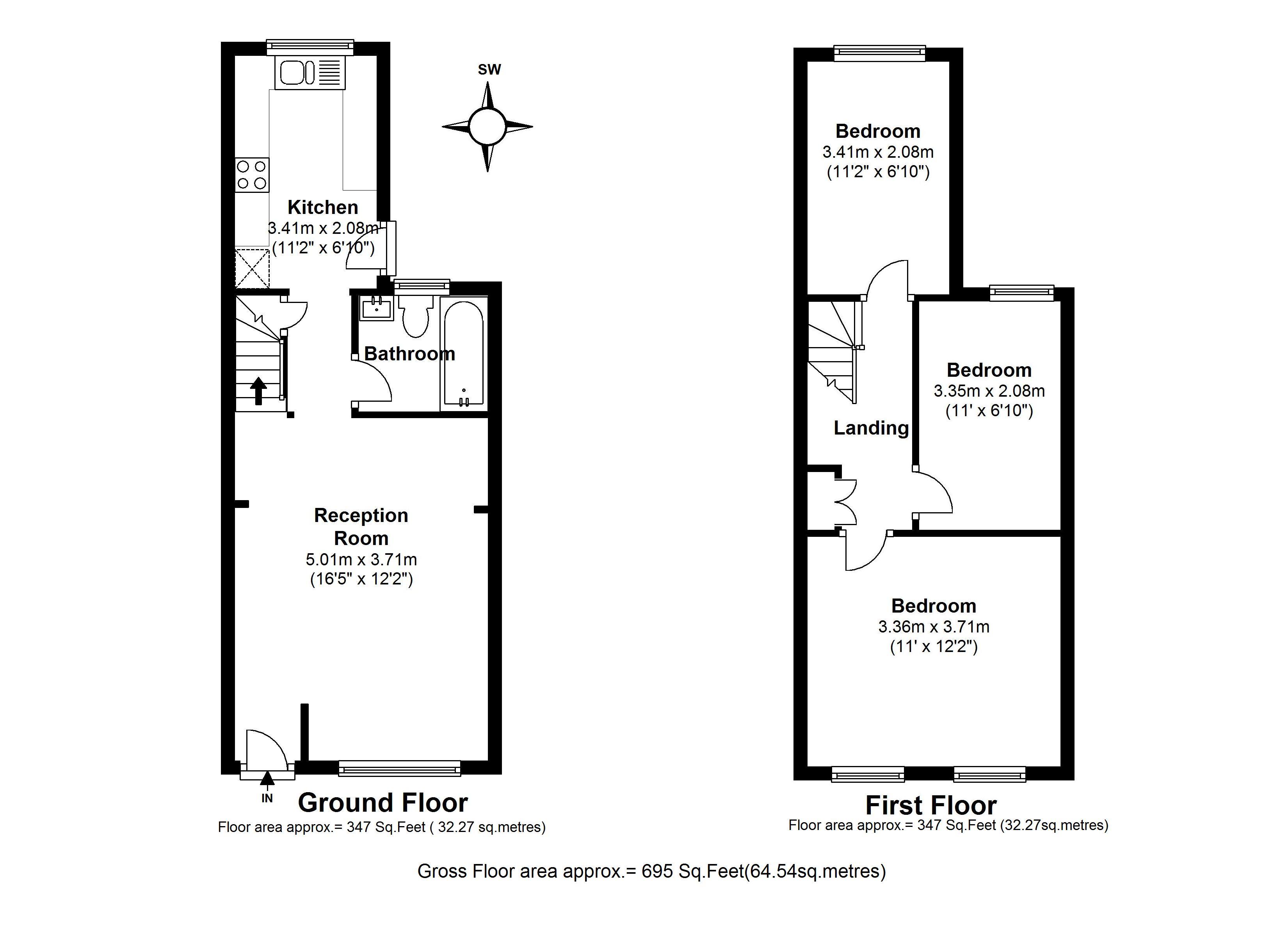 Floorplans For Second Cross Road, Twickenham