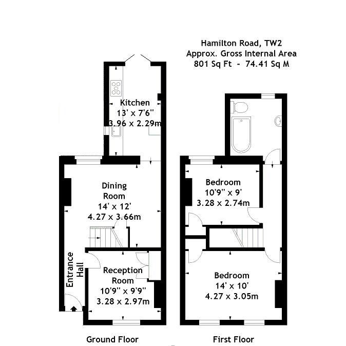 Floorplans For Hamilton Road, Twickenham Green