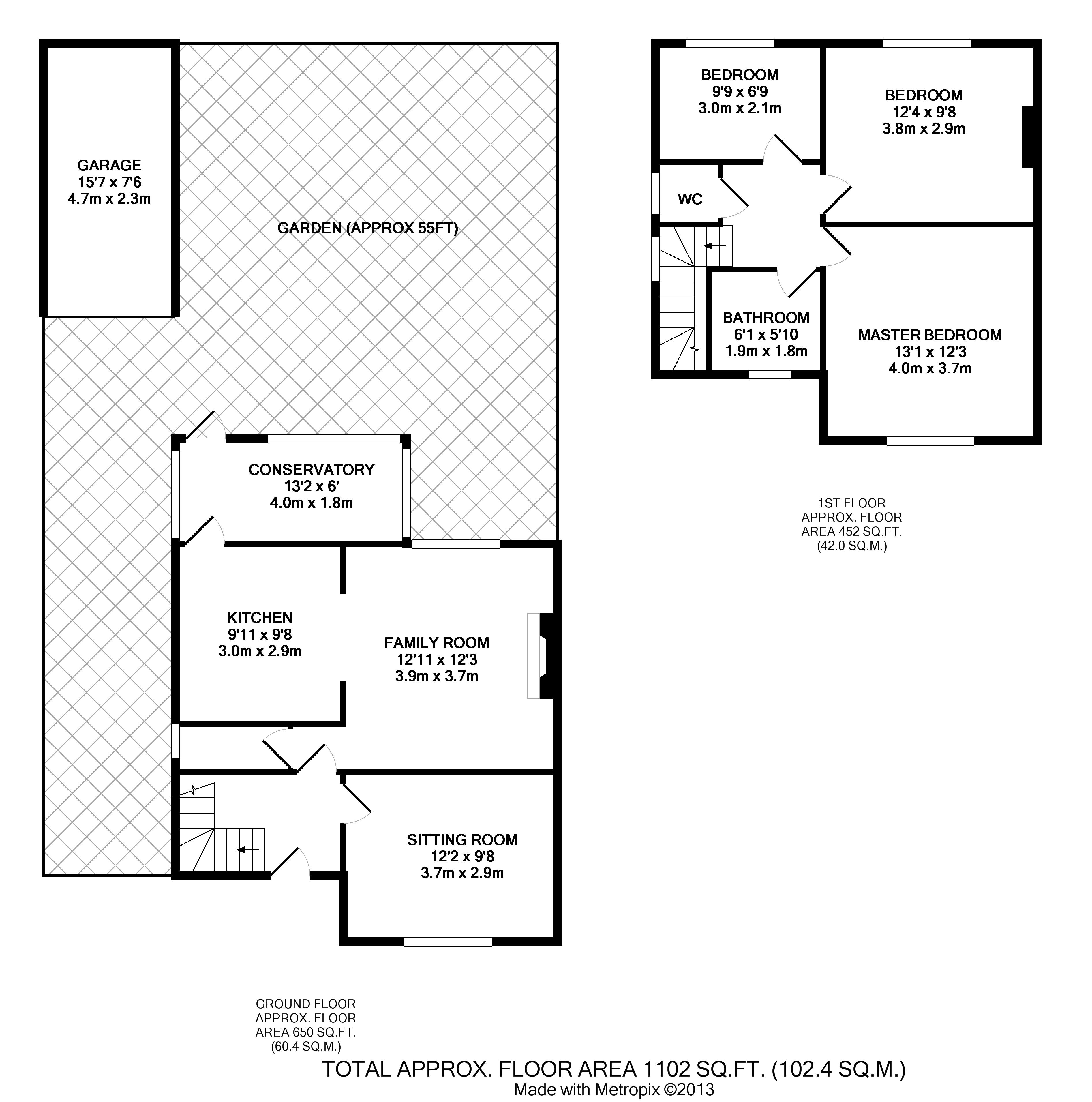 Floorplans For Meadway, Twickenham