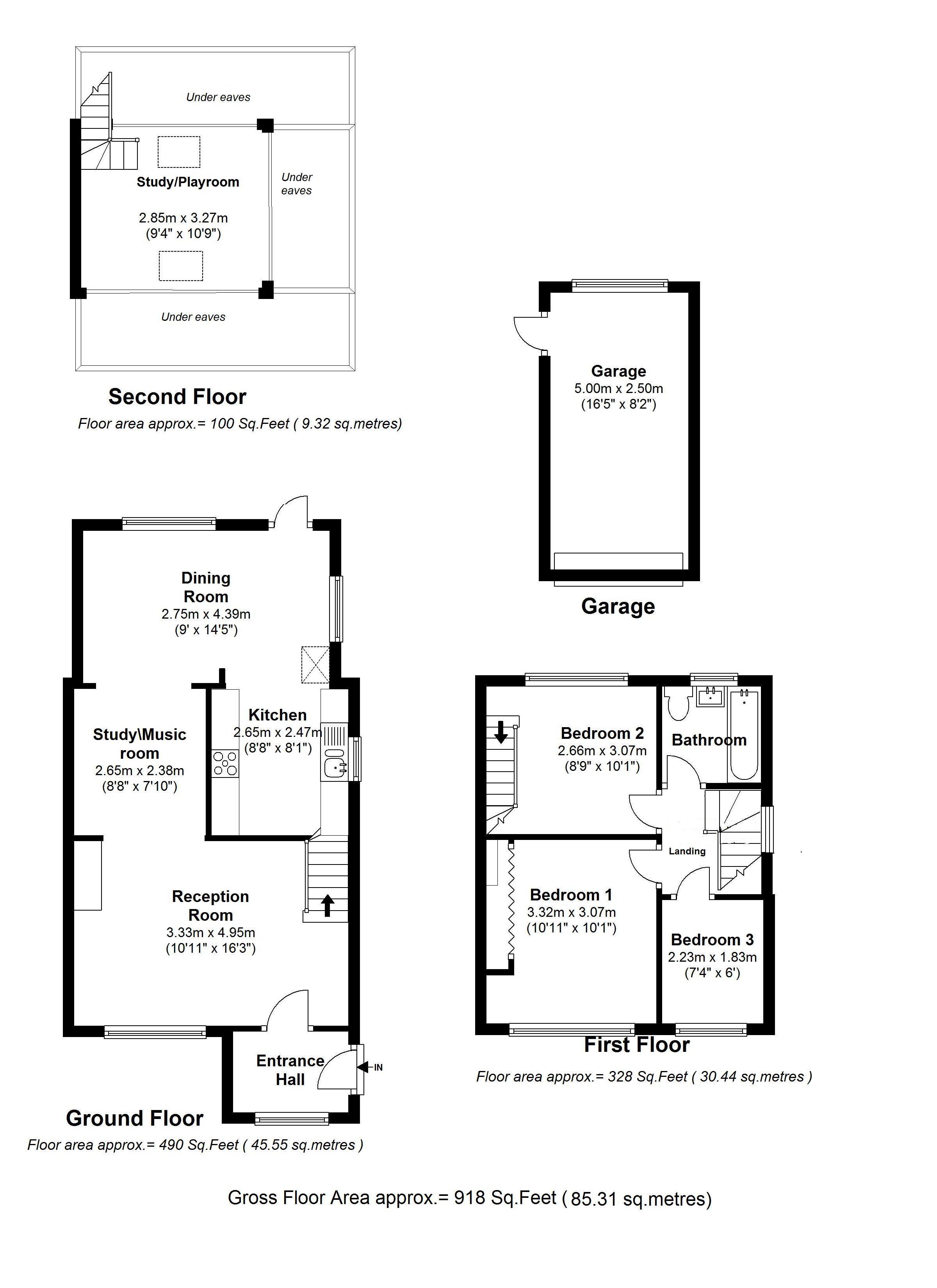 Floorplans For Armstrong Road, Hanworth