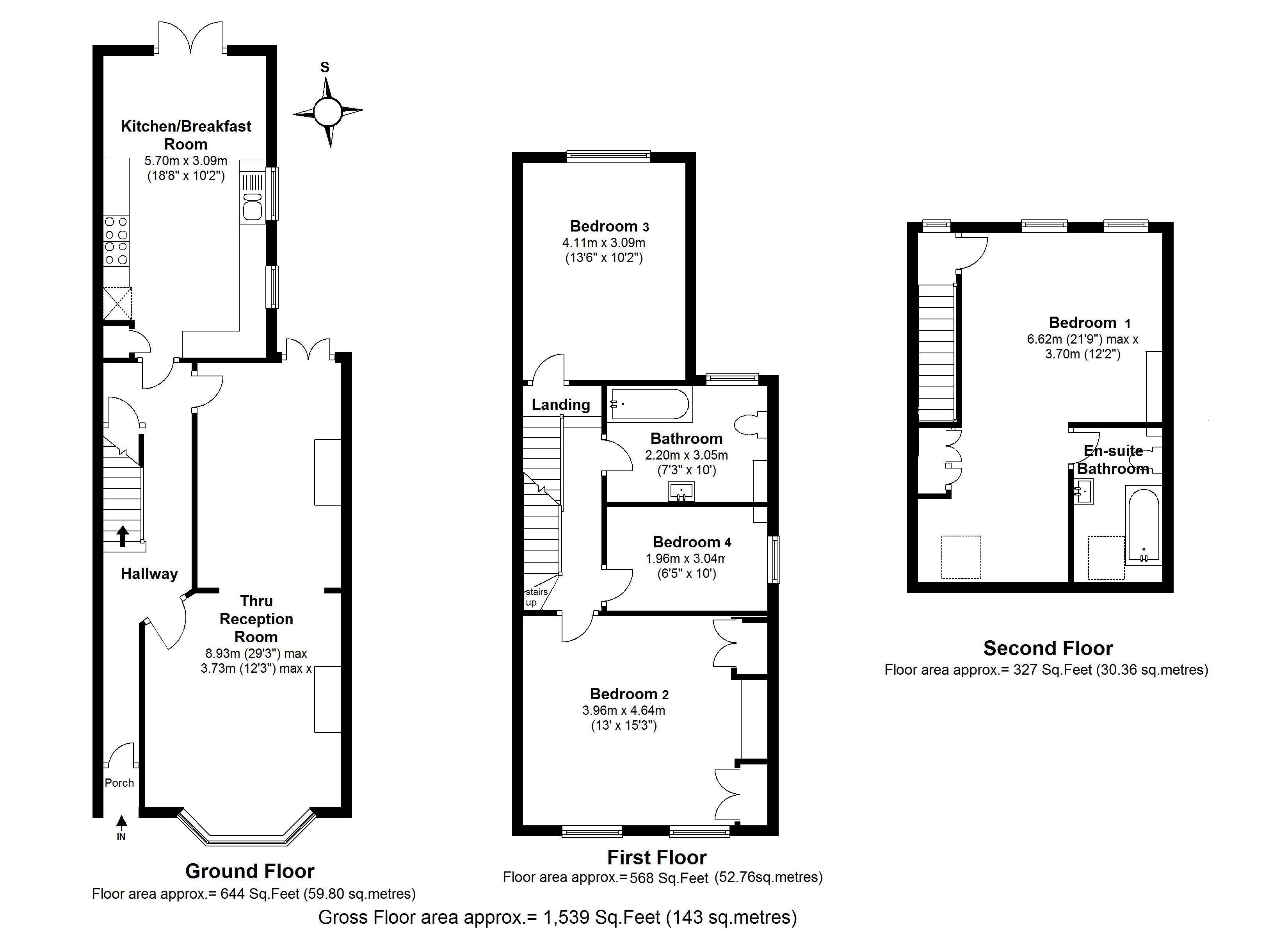 Floorplans For Oldfield Road, Hampton