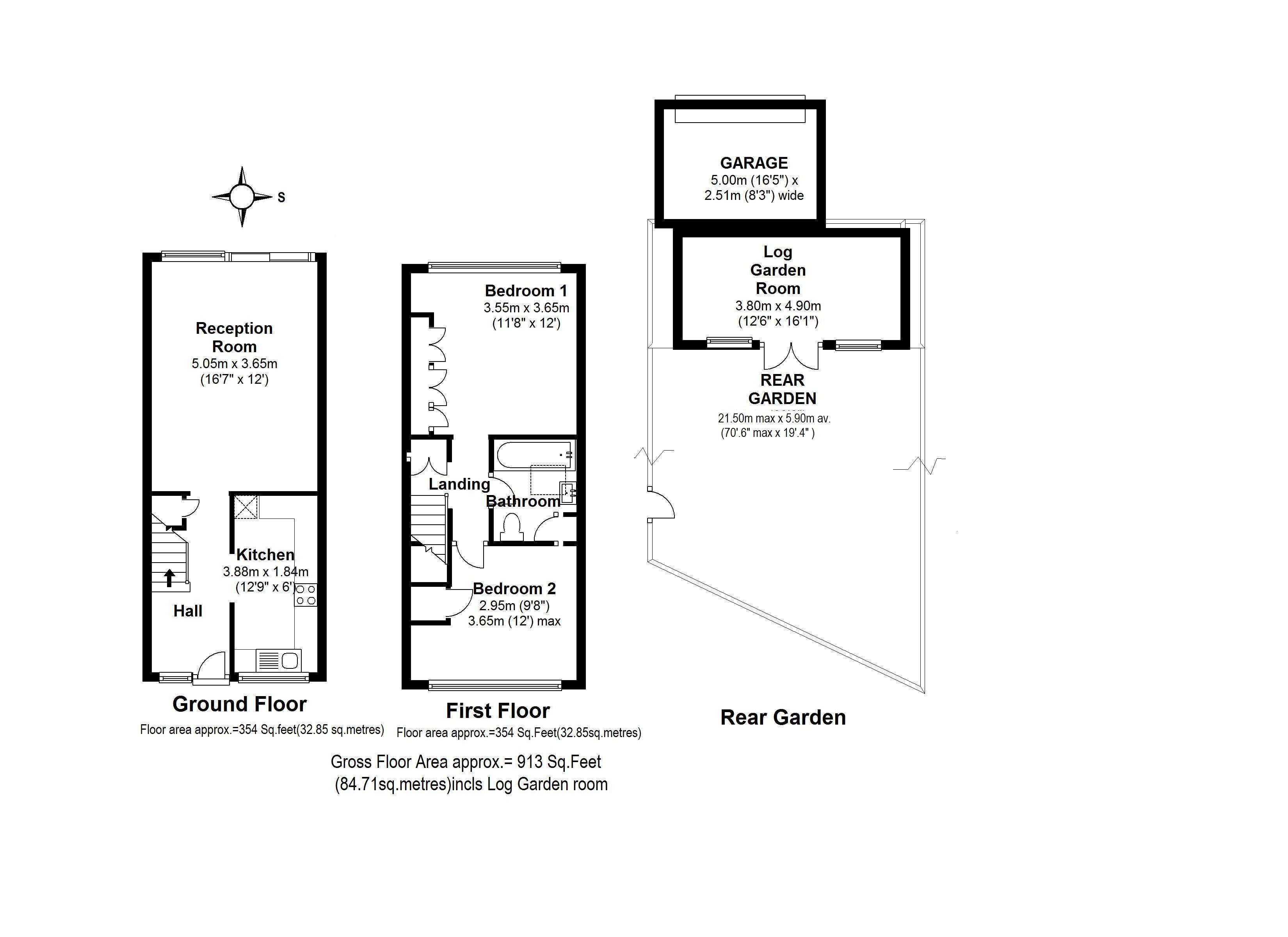 Floorplans For Craneford Close, Twickenham