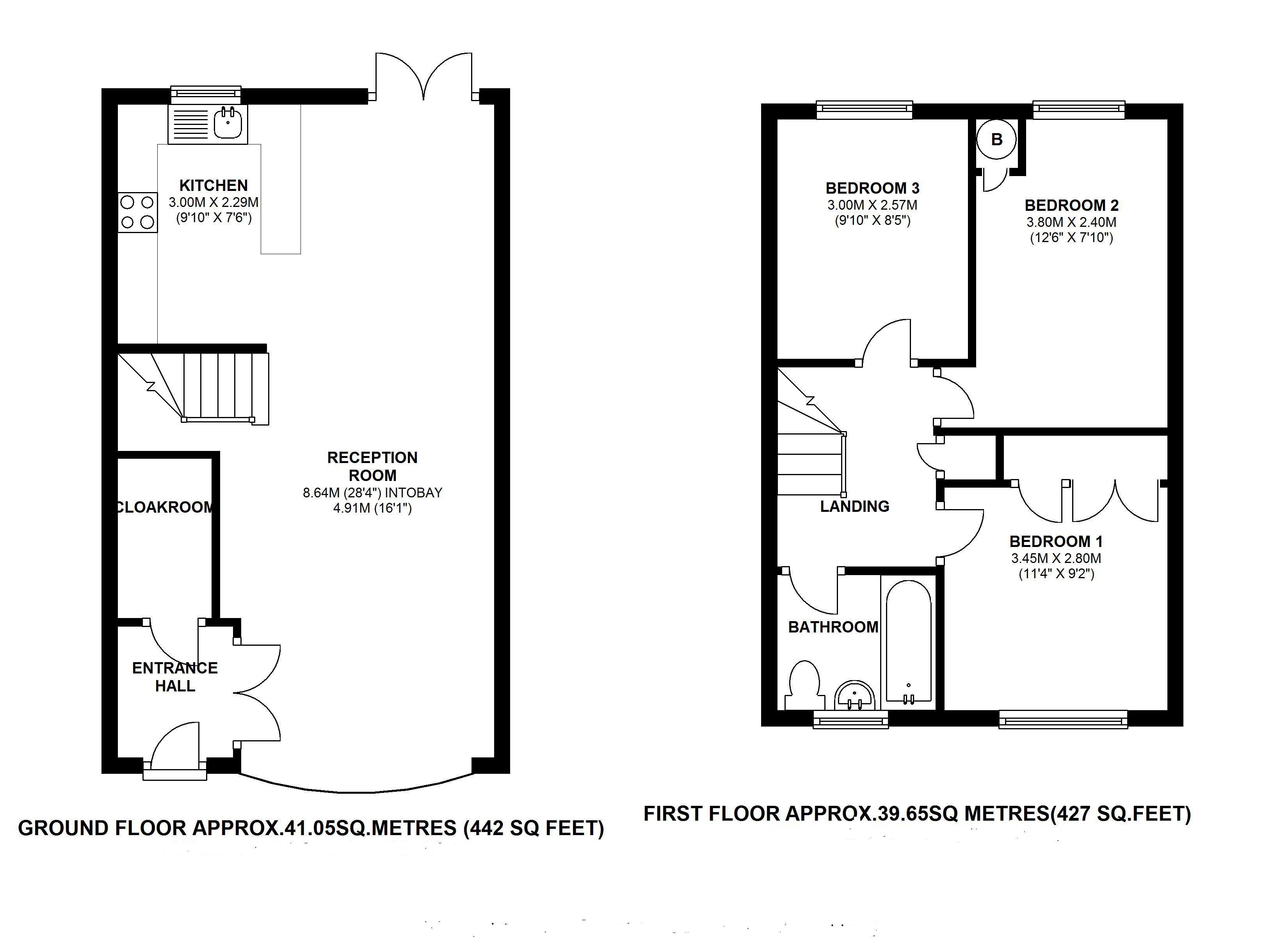 Floorplans For Churchview Road, Twickenham