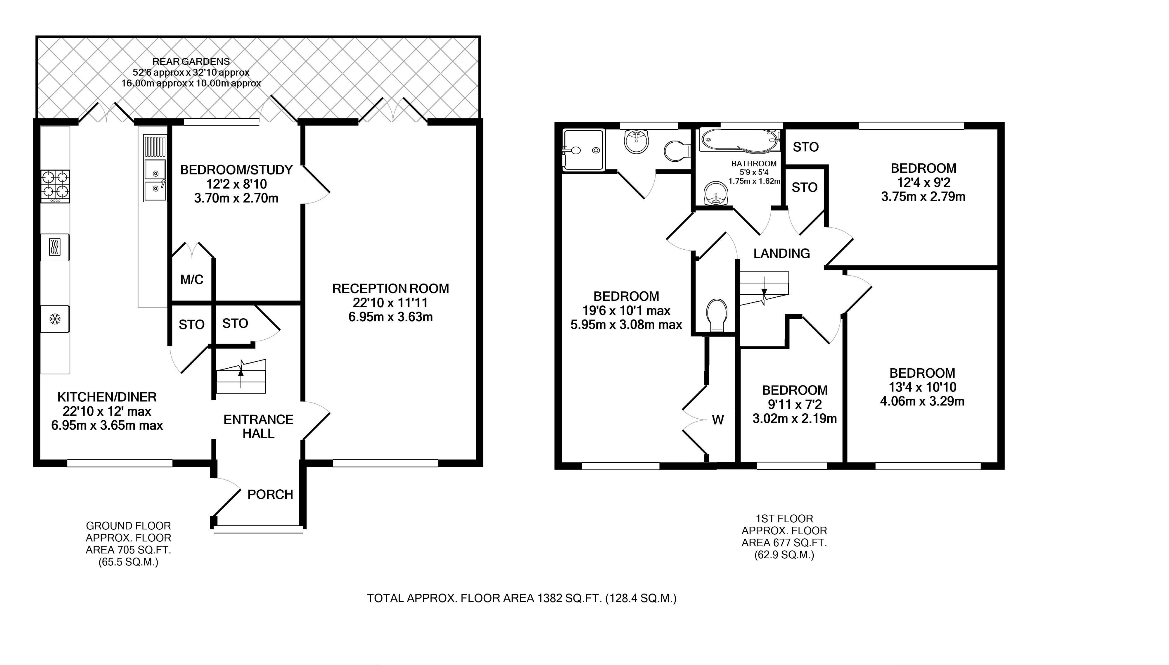Floorplans For Meadway, Twickenham