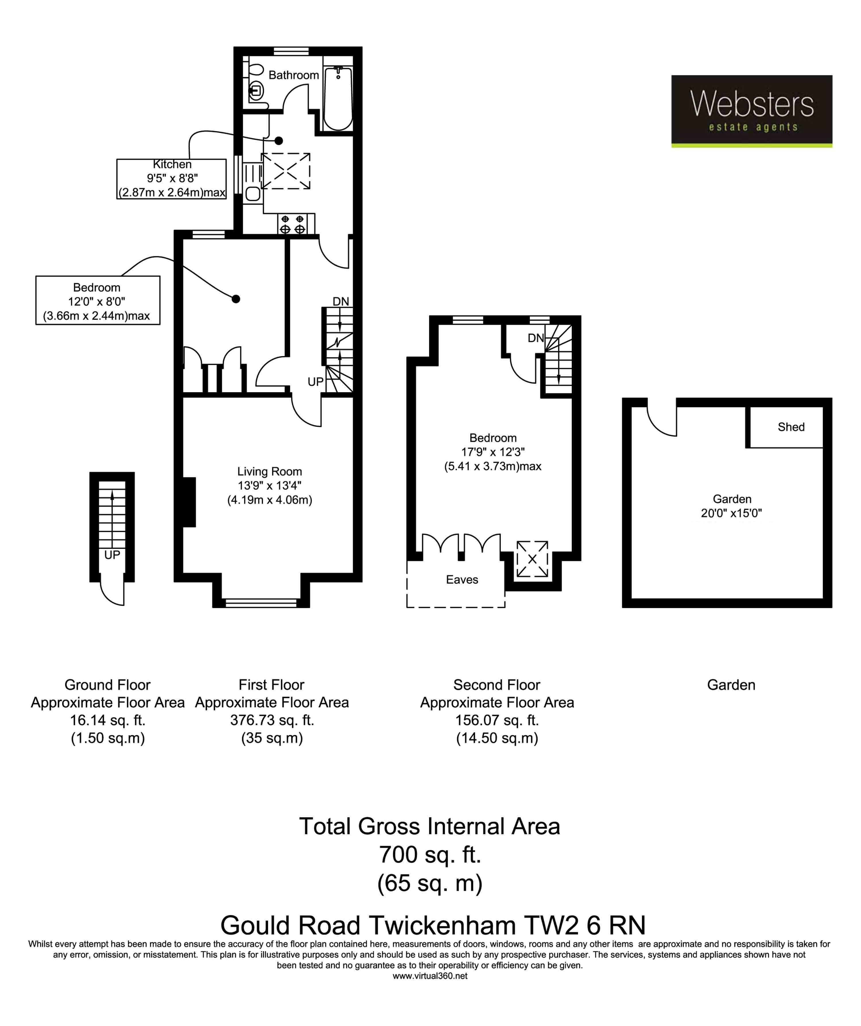 Floorplans For Gould Road, Twickenham