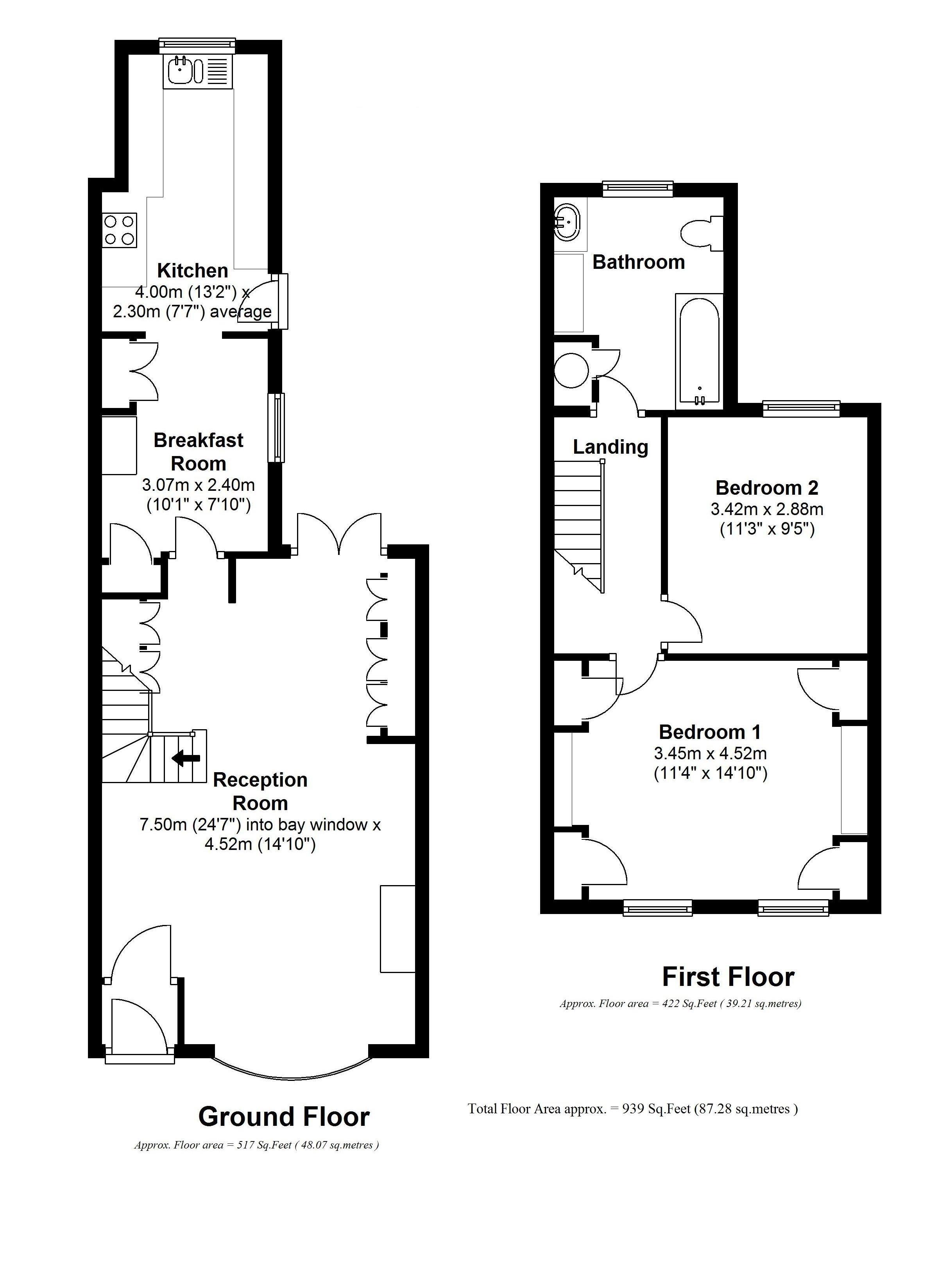 Floorplans For Worple Road, Isleworth
