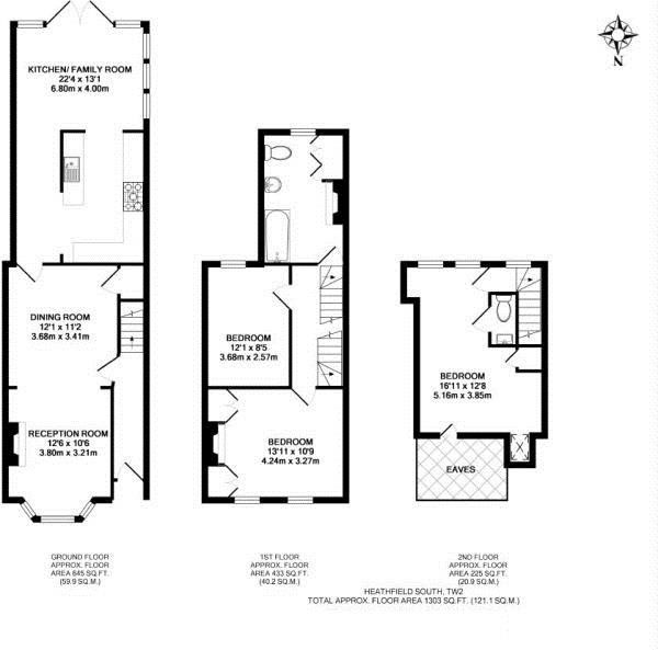 Floorplans For Heathfield South, Twickenham