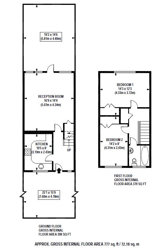 Floorplans For Strawberry Hill Close, Twickenham
