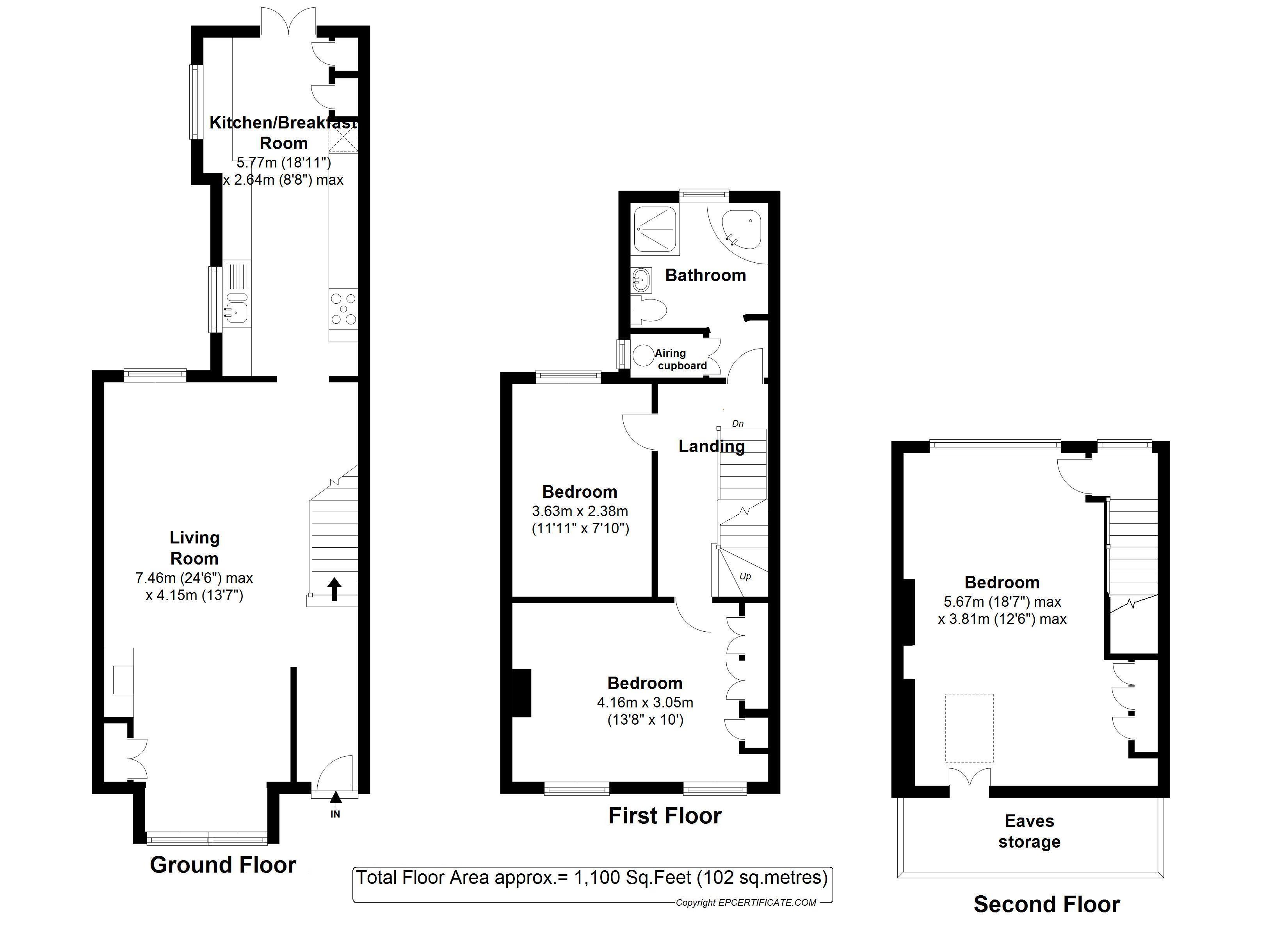 Floorplans For Andover Road, Twickenham