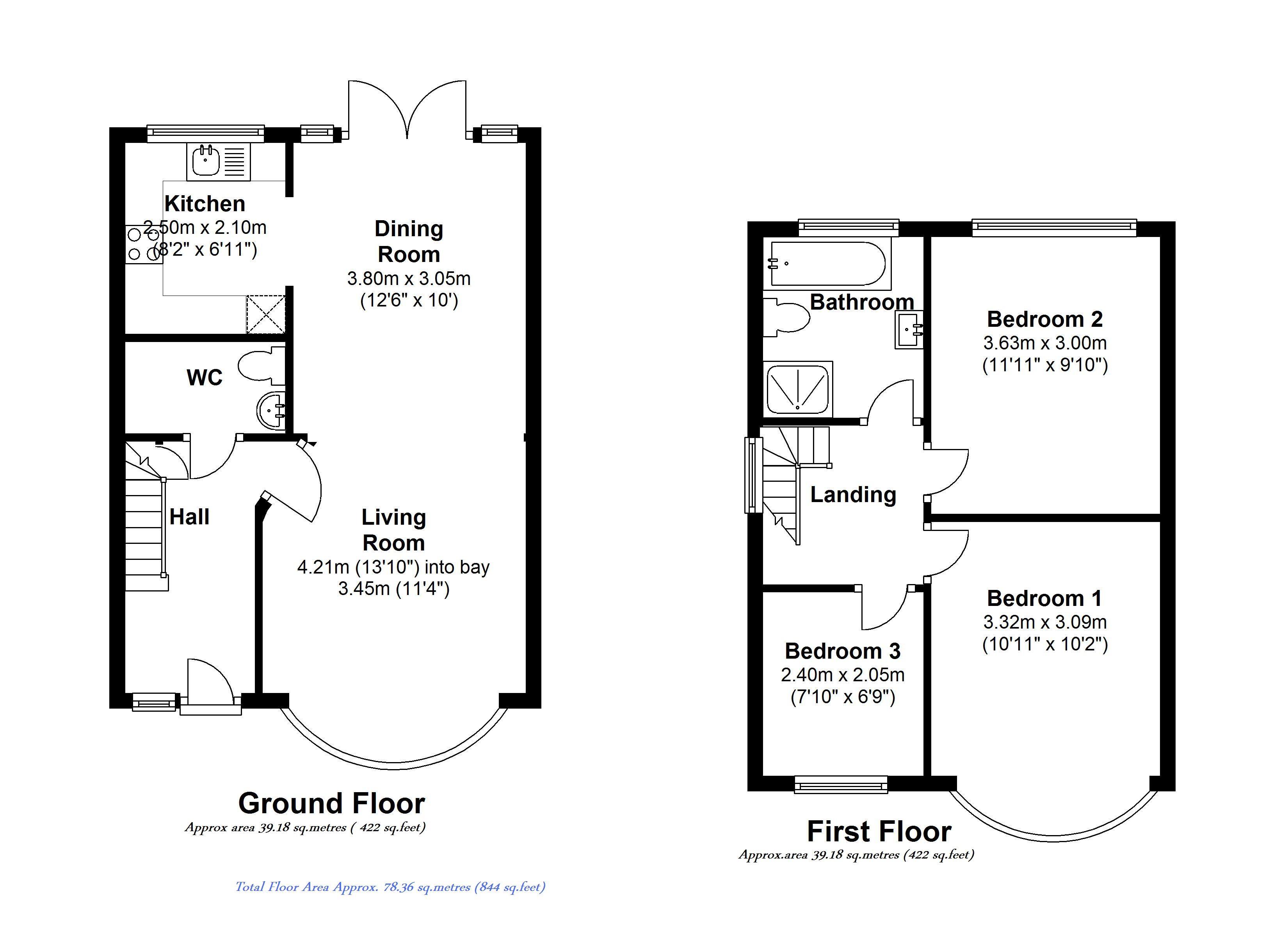 Floorplans For Worton Road, Isleworth