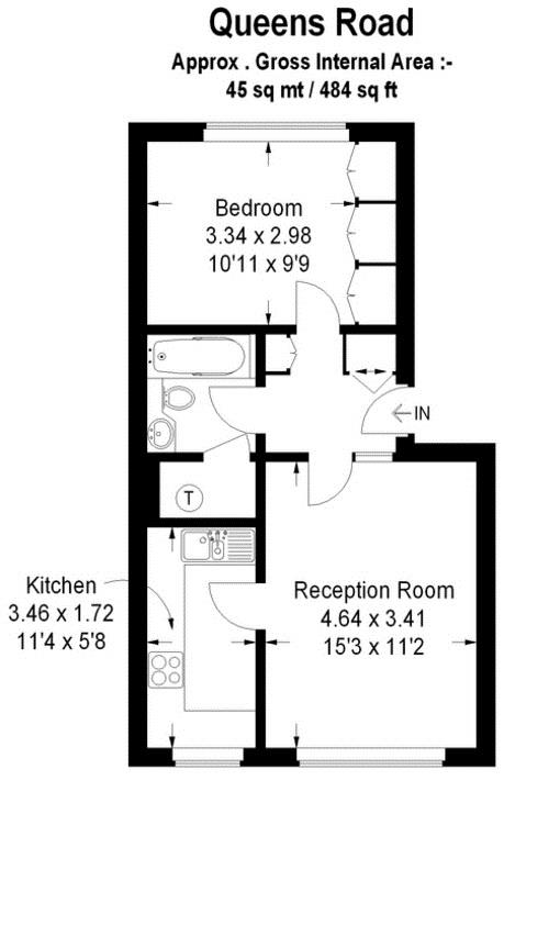 Floorplans For Queens Road, Twickenham