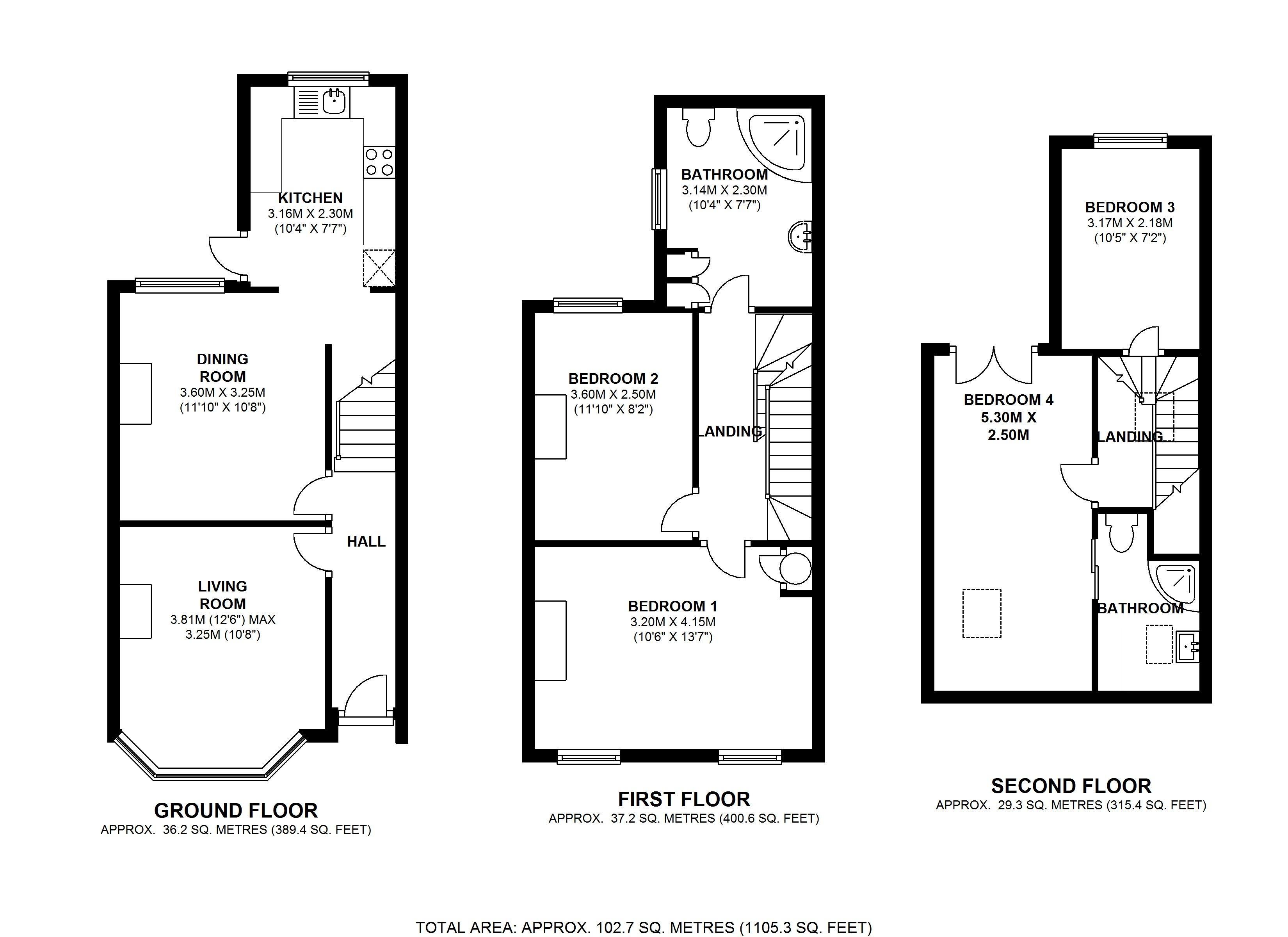 Floorplans For May Road, Twickenham