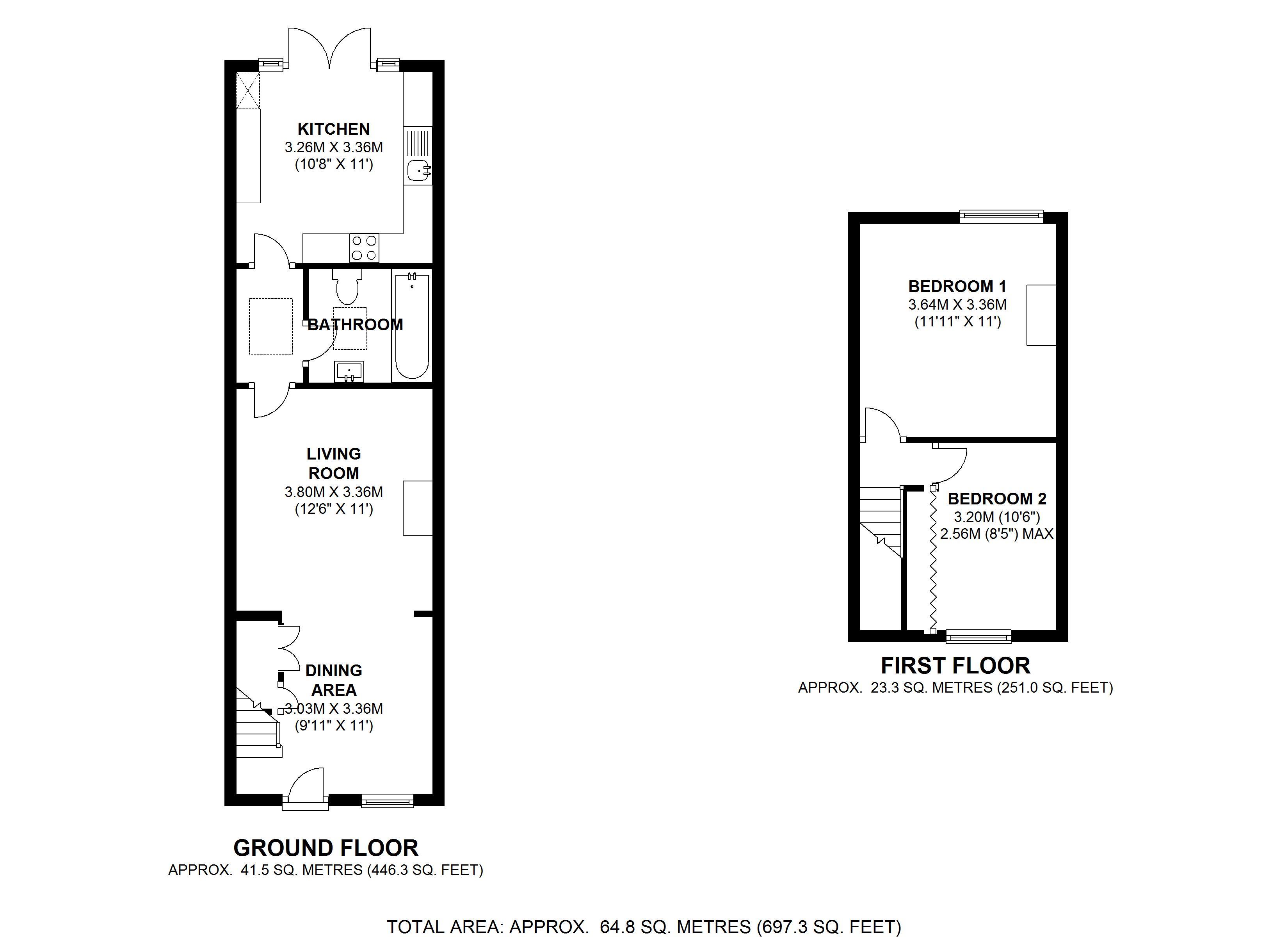 Floorplans For Camac Road, Twickenham