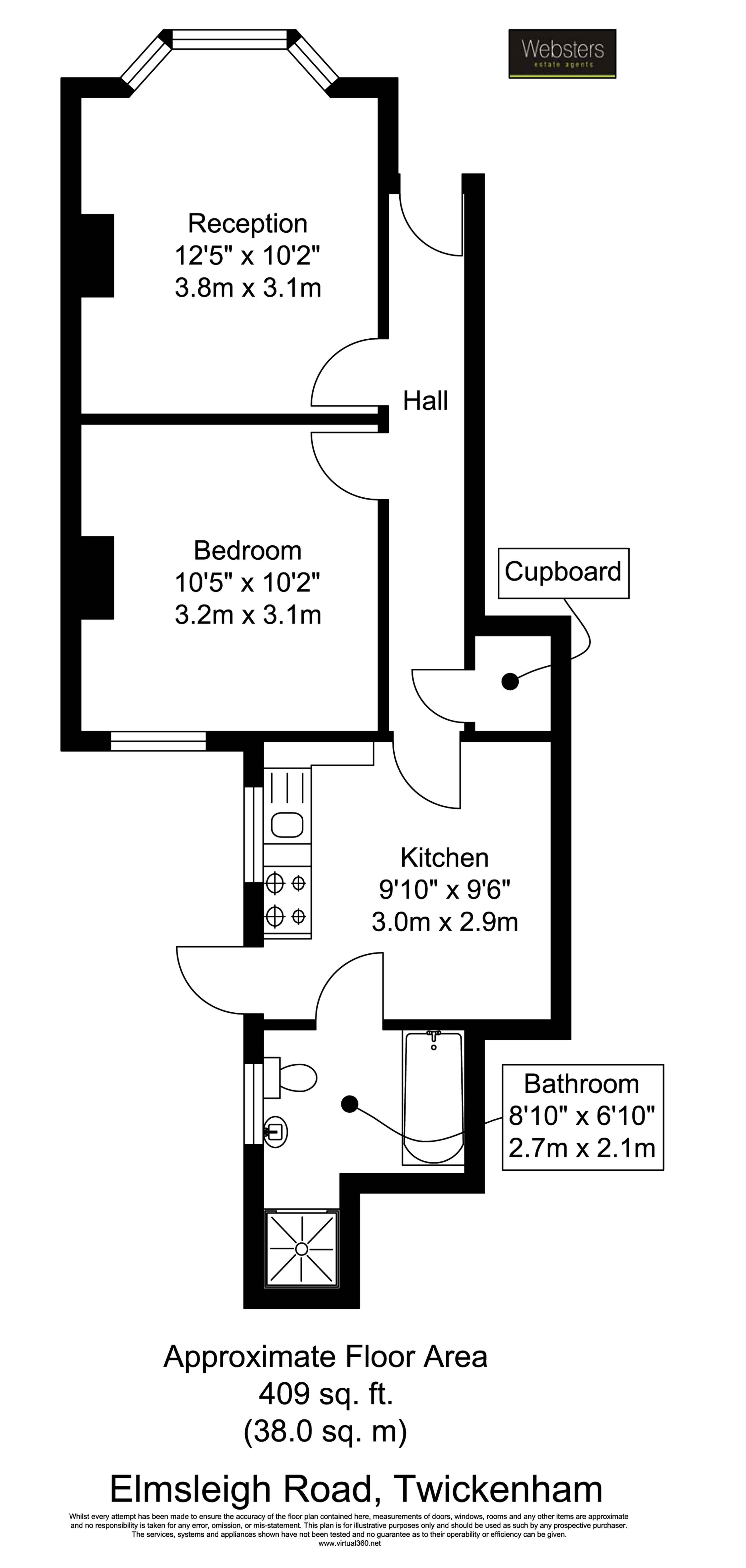 Floorplans For Elmsleigh Road, Twickenham