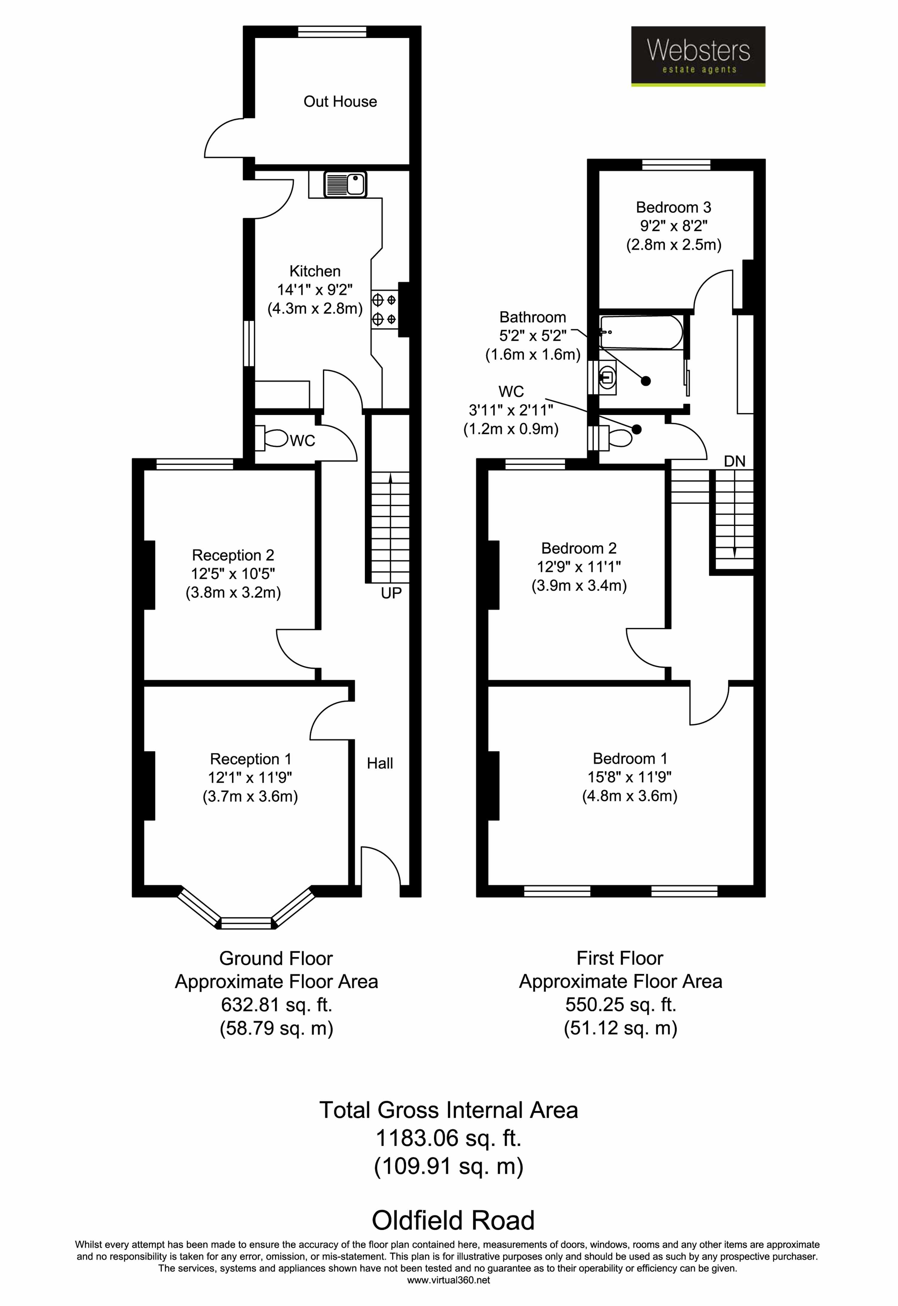 Floorplans For Oldfield Road, Hampton
