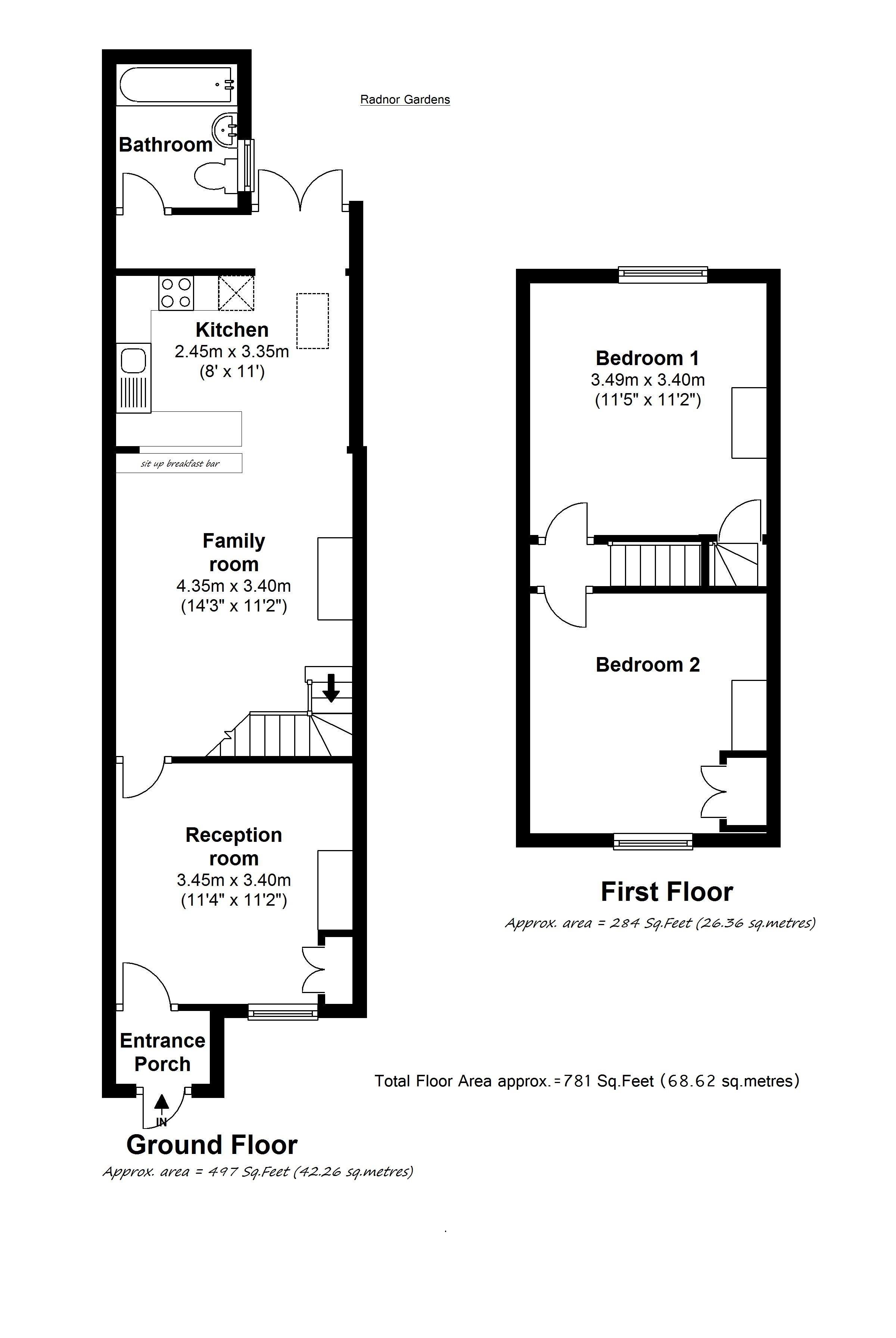 Floorplans For Radnor Gardens, Strawberry Hill