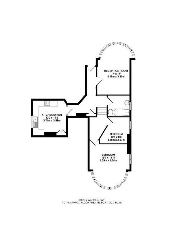Floorplans For Broom Warren, Teddington