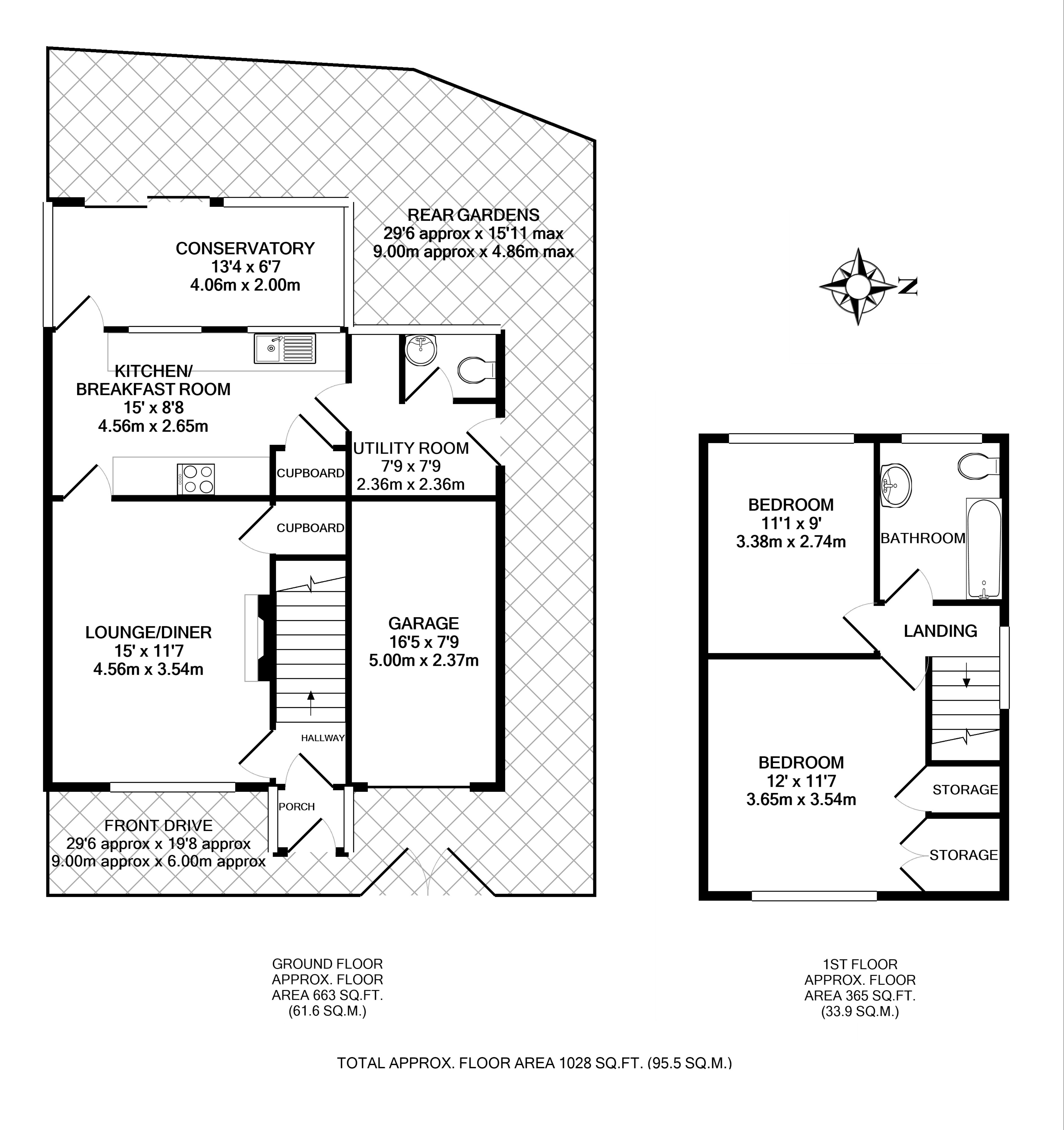 Floorplans For Park Lane, Teddington