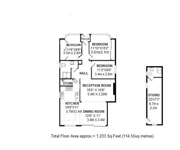 Floorplans For Gladstone Avenue, Twickenham
