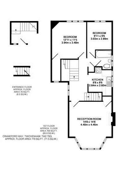 Floorplans For Craneford Way, Twickenham