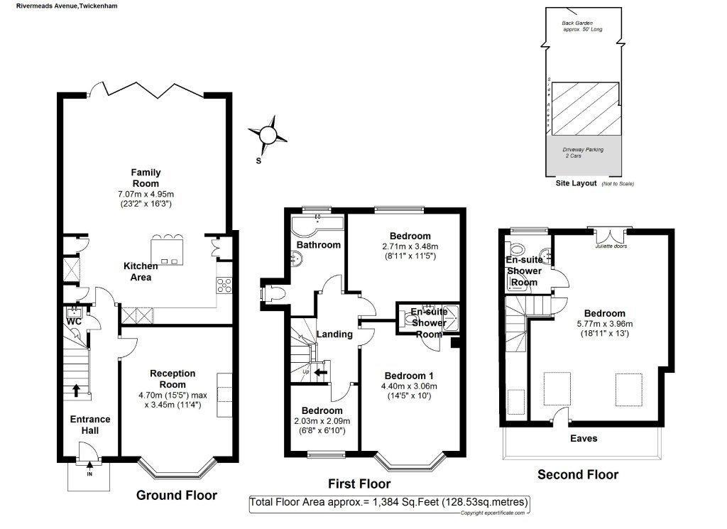Floorplans For Rivermeads Avenue, Twickenham