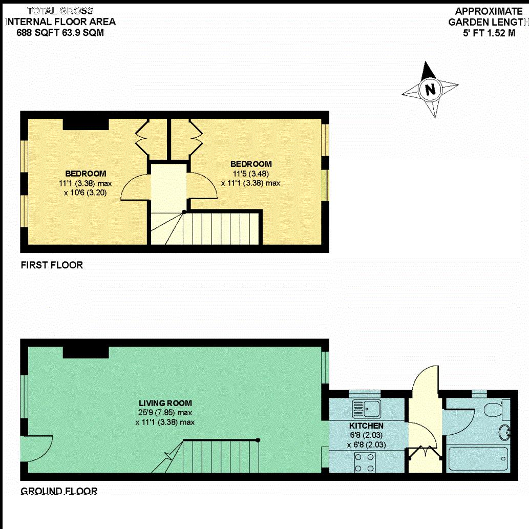 Floorplans For Norcutt Road, Twickenham