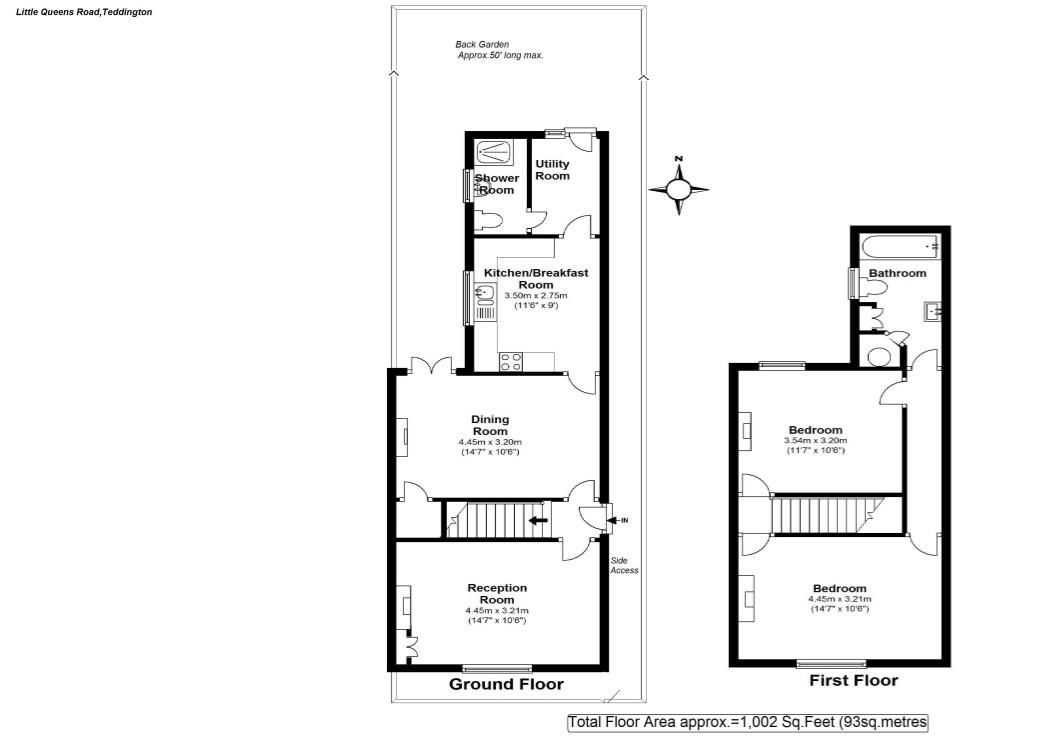 Floorplans For Little Queens Rd, Teddington