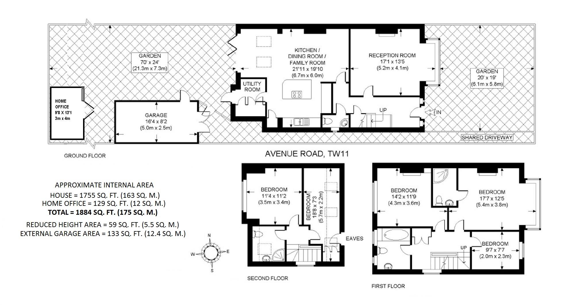 Floorplans For Avenue Road, Teddington