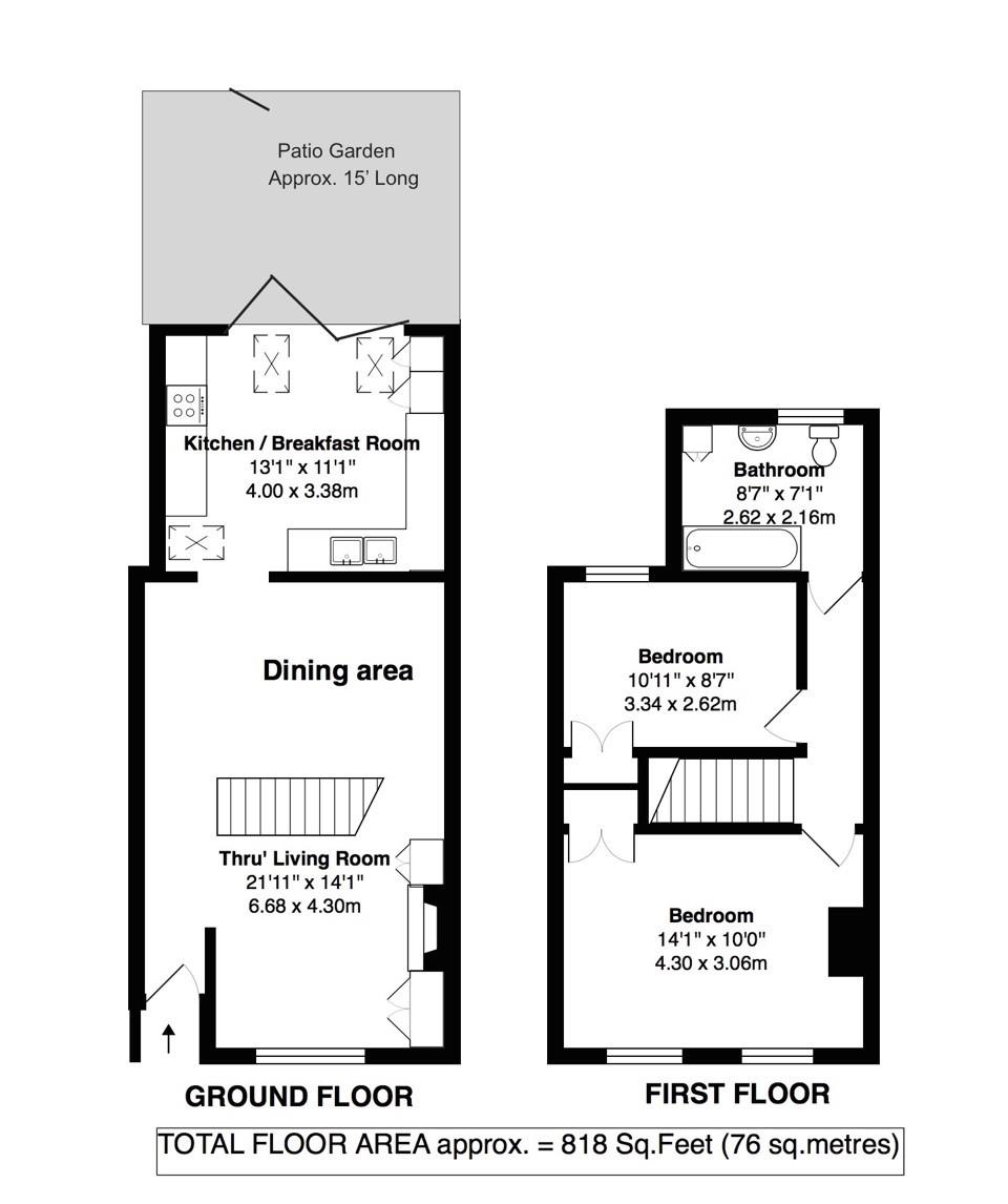Floorplans For Hamilton Road, Twickenham