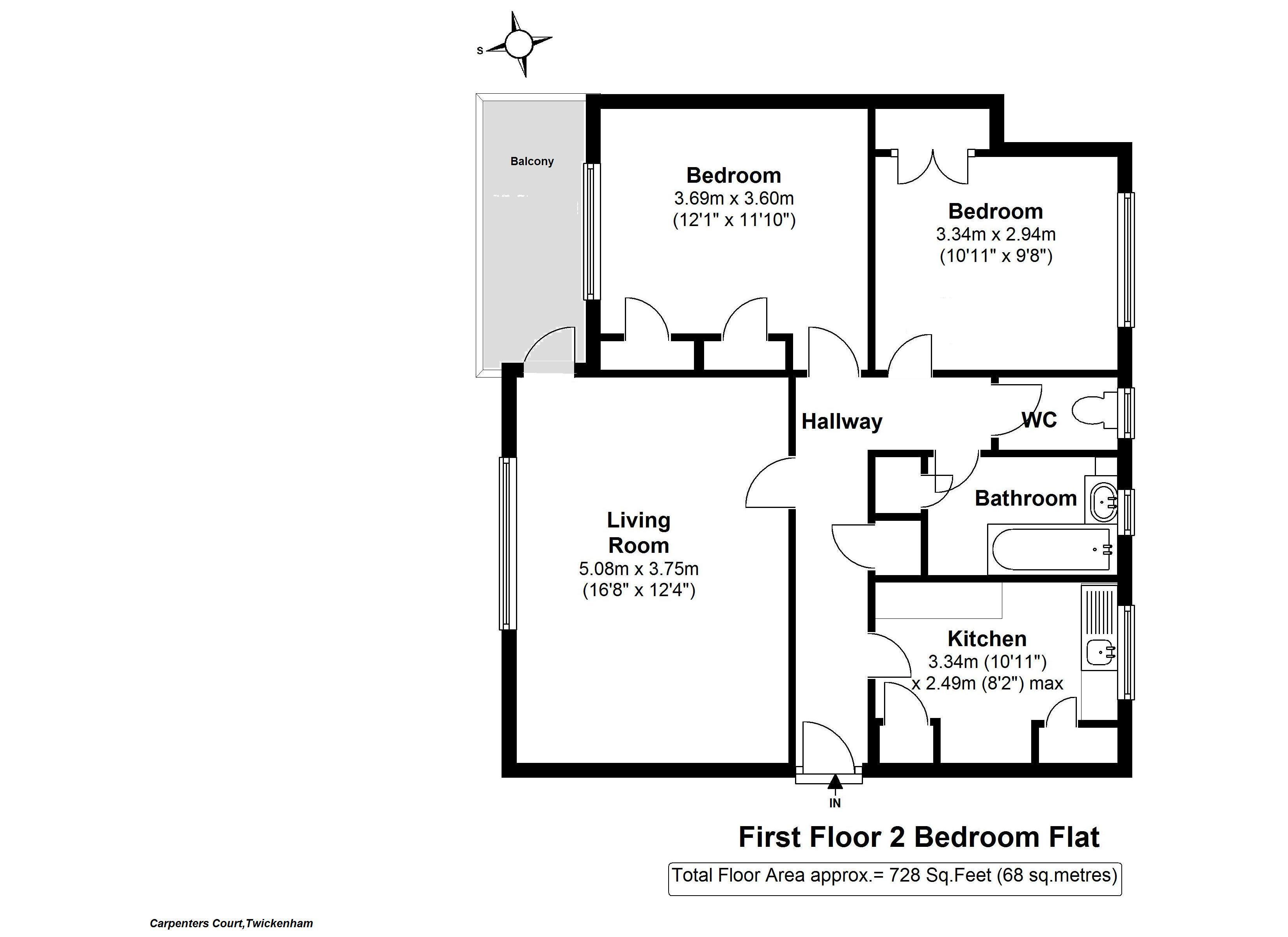 Floorplans For Hampton Road, Twickenham