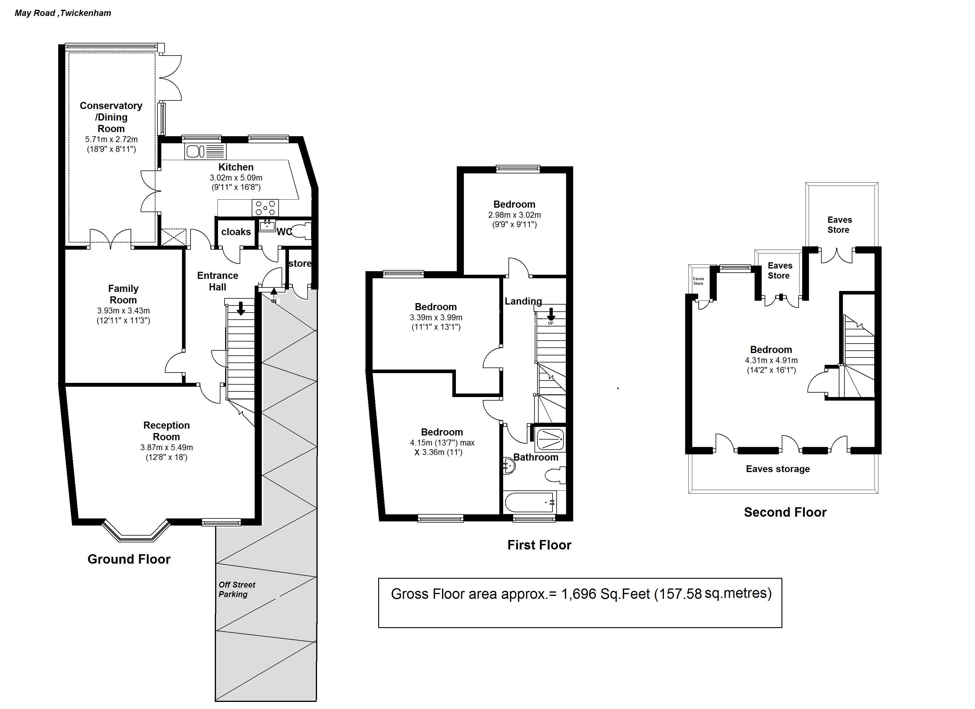 Floorplans For May Road, Twickenham Green
