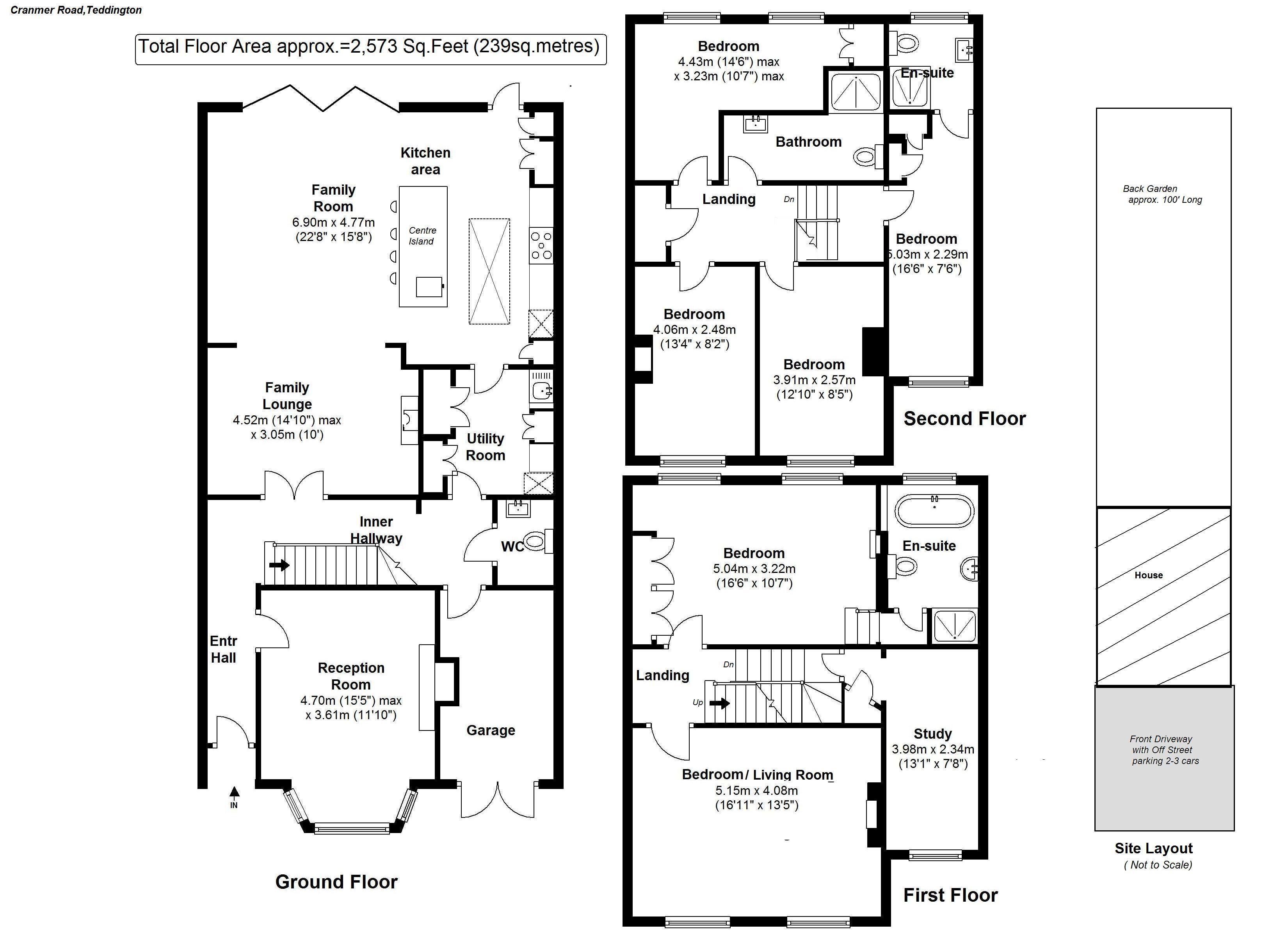 Floorplans For Cranmer Road, Hampton Hill