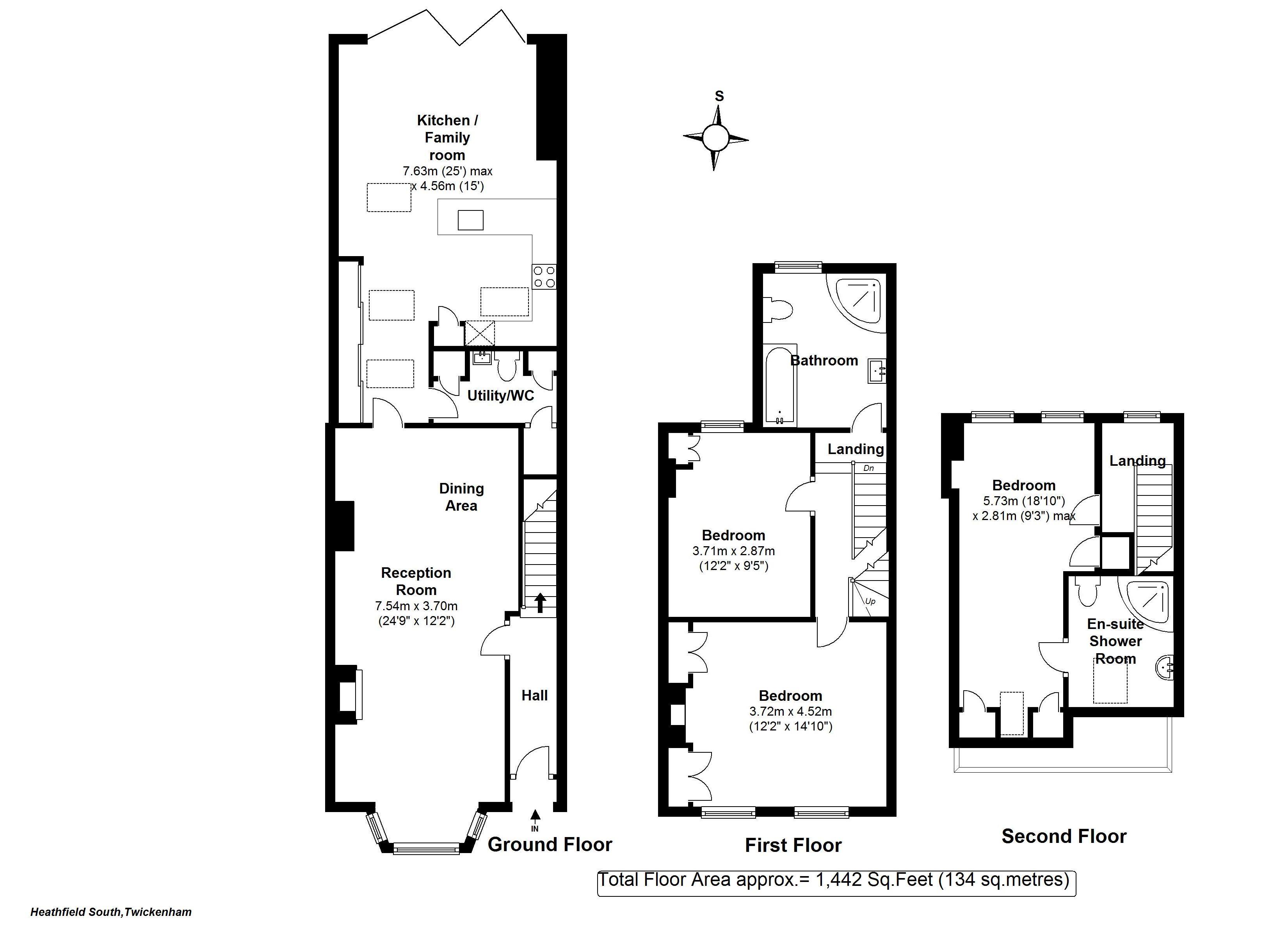 Floorplans For Heathfield South, Twickenham