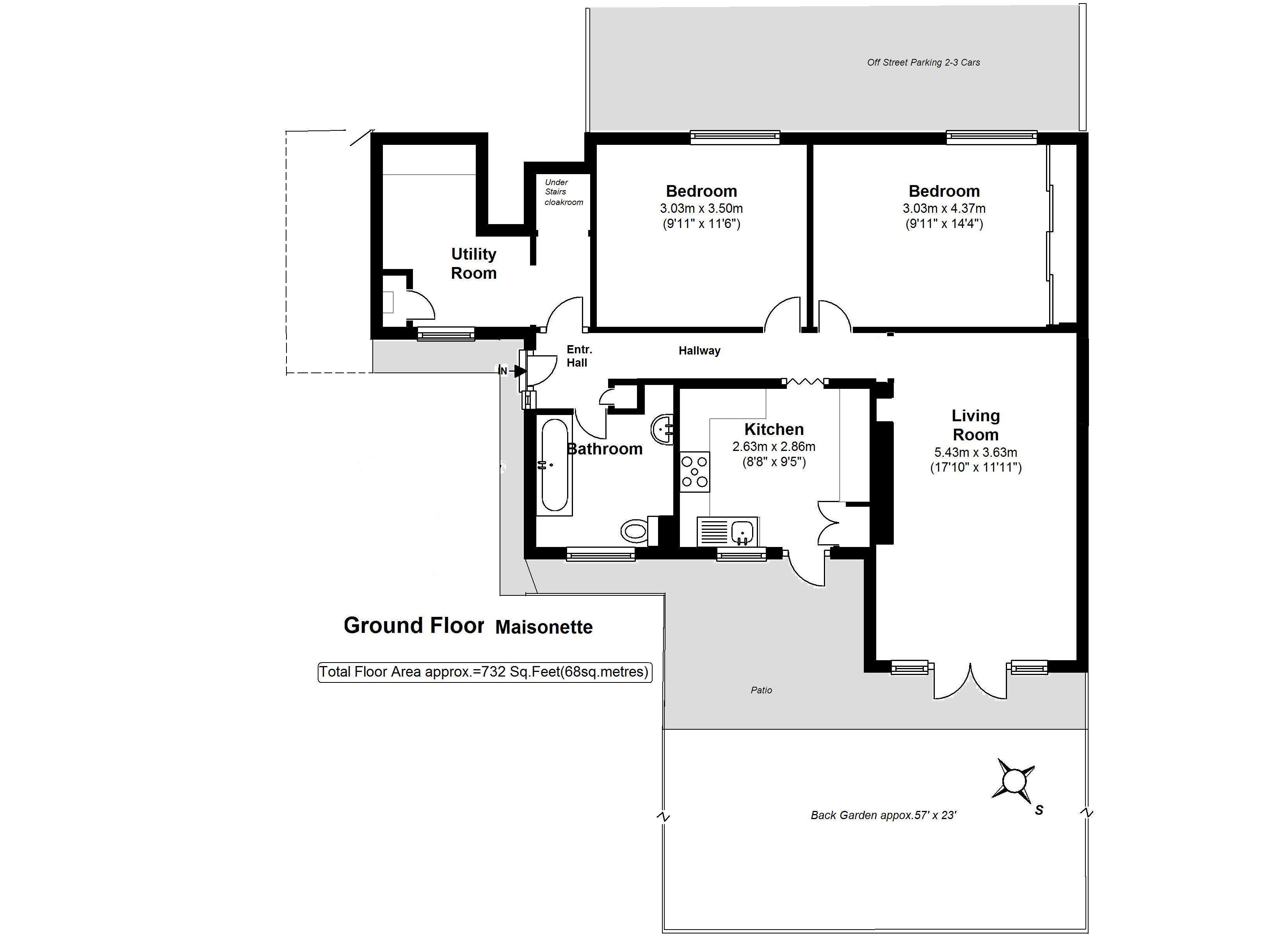 Floorplans For Churchfields Avenue, Hanworth