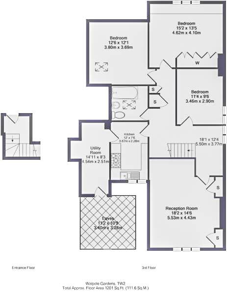 Floorplans For Walpole Gardens, Strawberry Hill