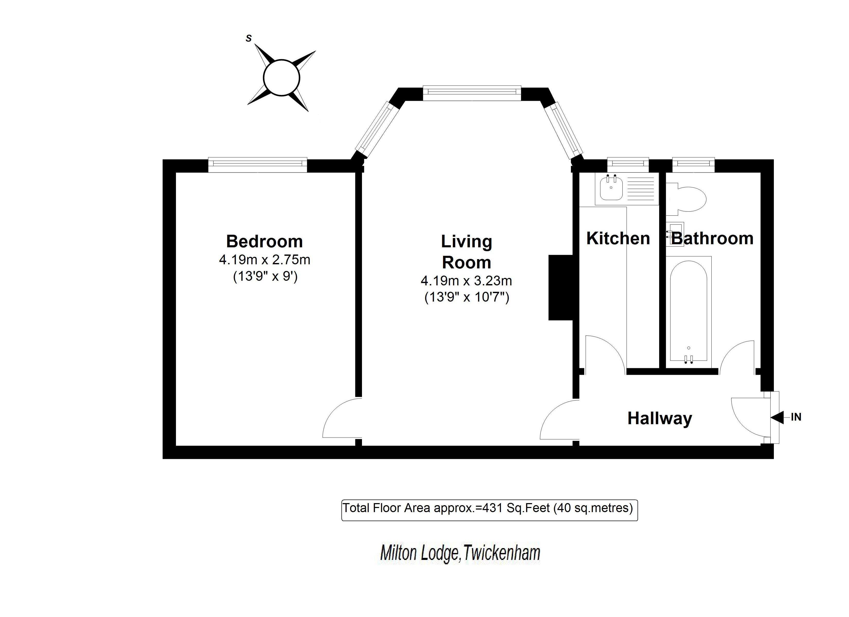 Floorplans For Milton Lodge, Twickenham