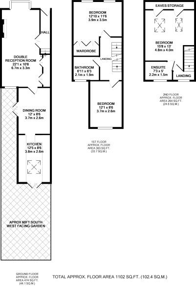Floorplans For Campbell Road, Twickenham
