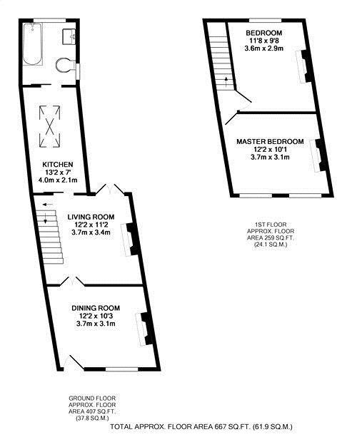 Floorplans For Staines Road, Twickenham