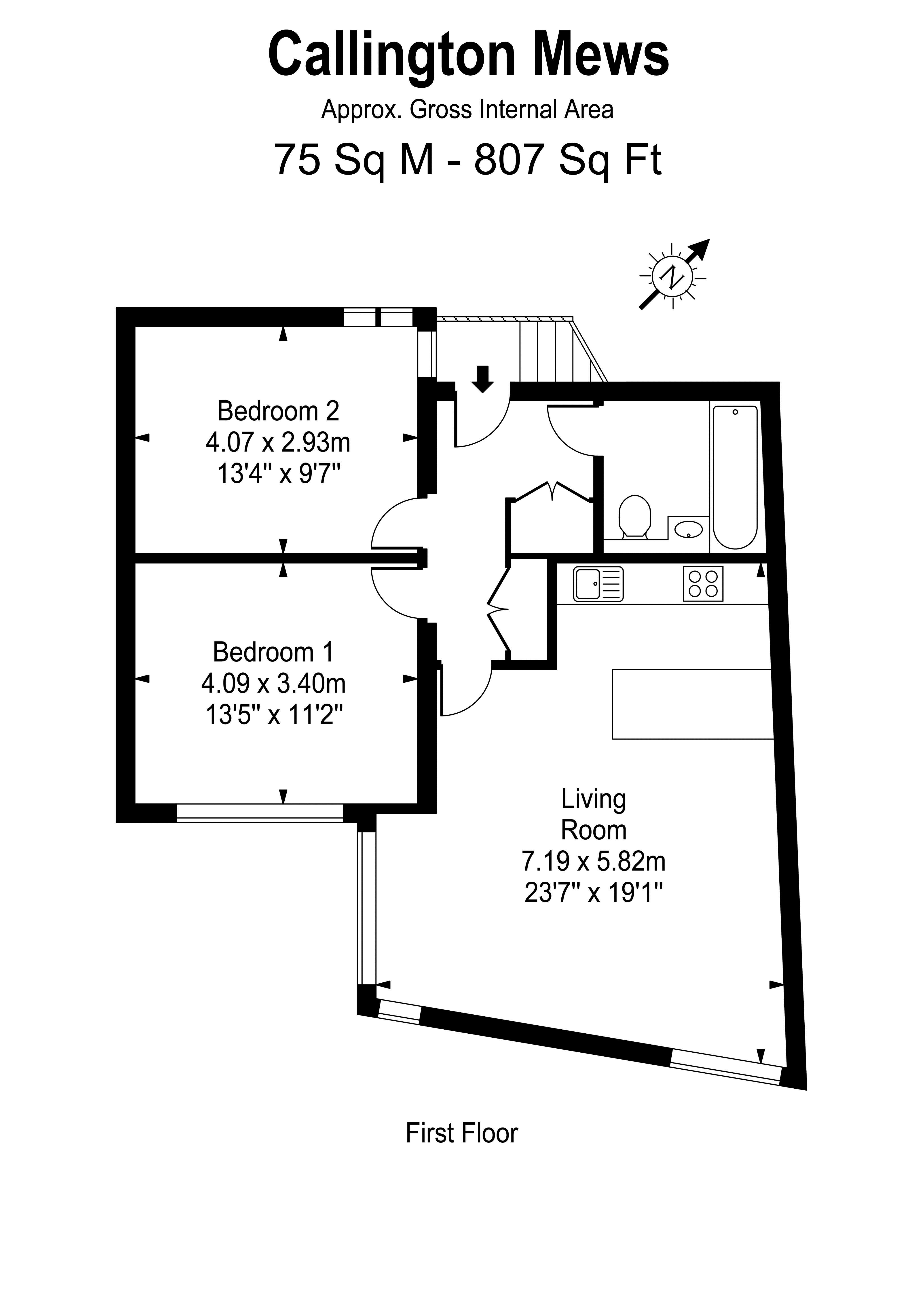 Floorplans For Callington Mews, Twickenham