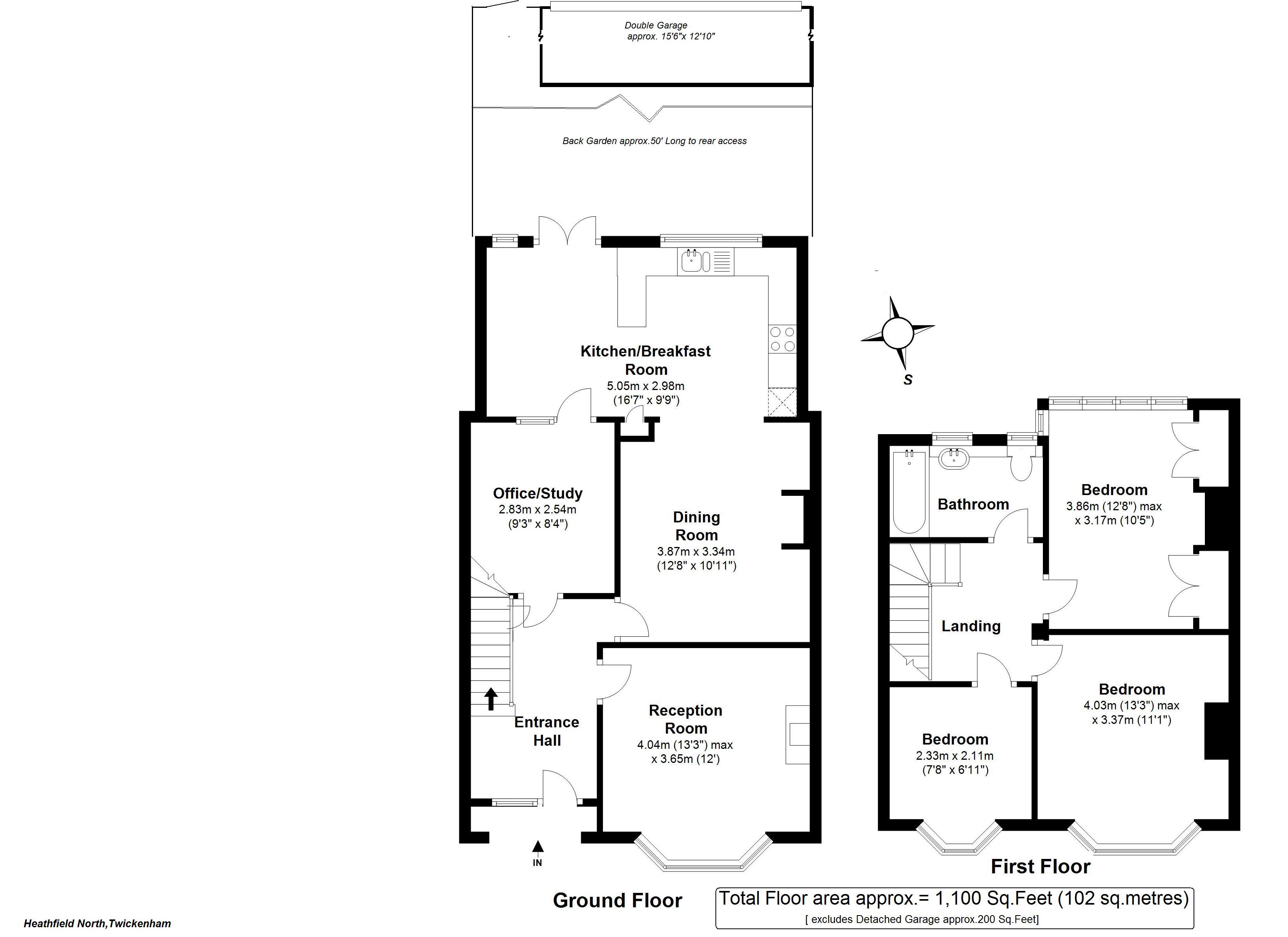 Floorplans For Heathfield North, Twickenham