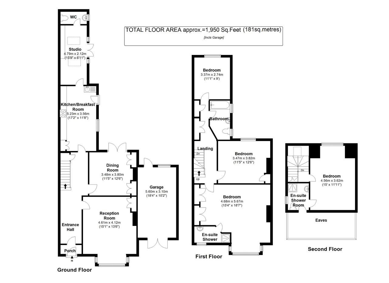 Floorplans For Sunnyside Road, Teddington