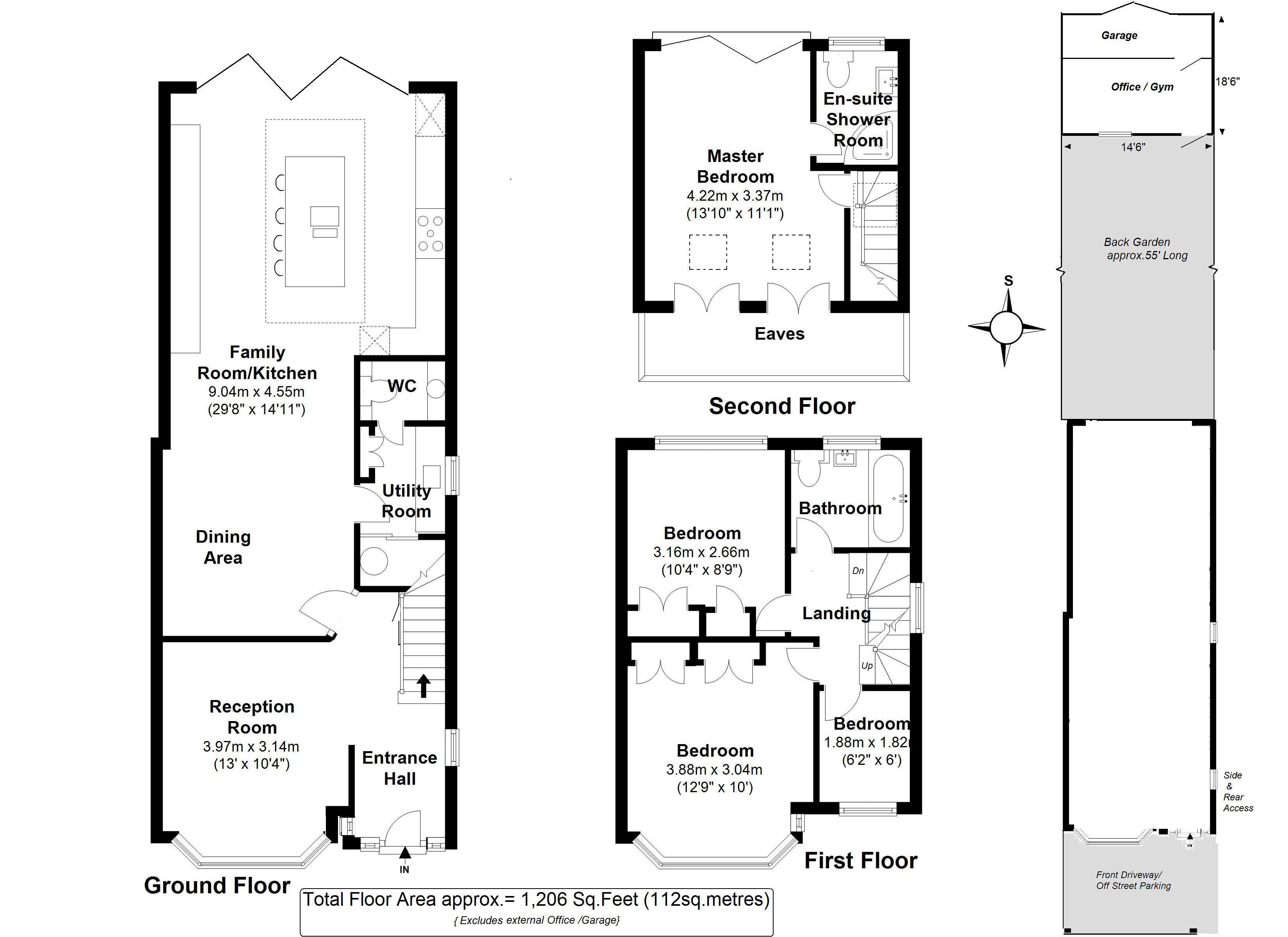 Floorplans For Fulwell Park Avenue, Twickenham