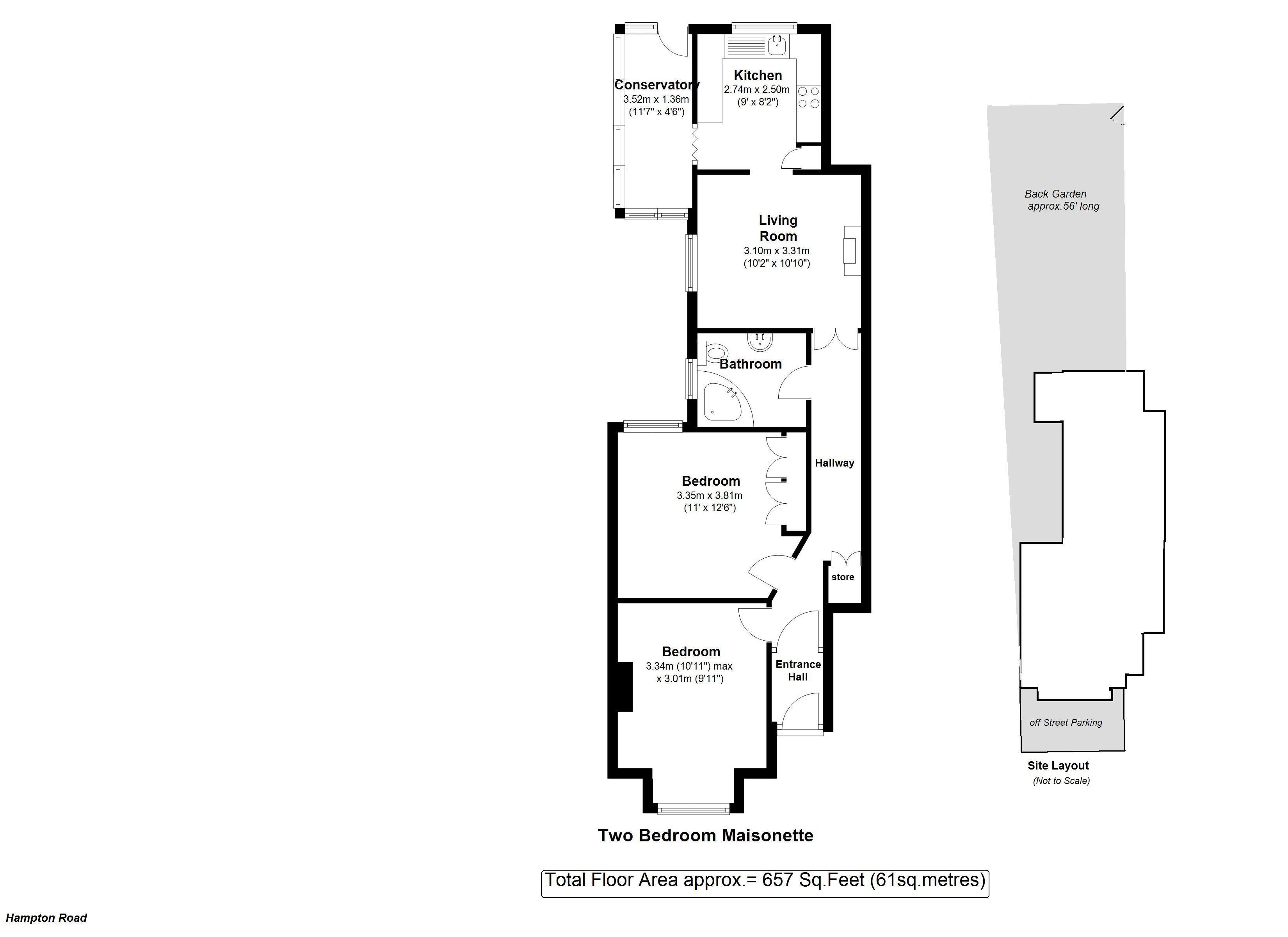 Floorplans For Hampton Road, Twickenham